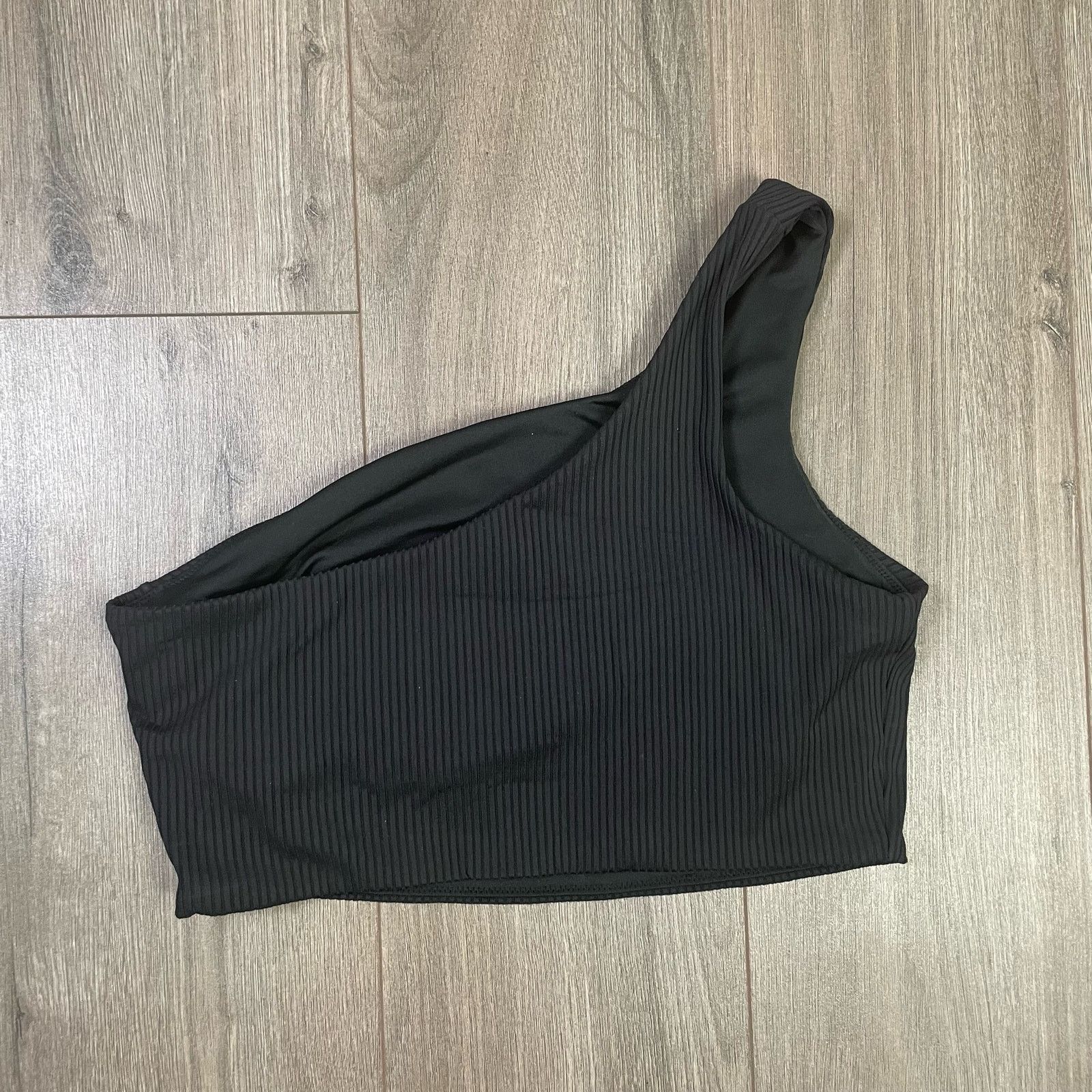 Madewell Madewell Ribbed One Shoulder Bikini Top Swimsuit US Womens L Size L / US 10 / IT 46 - 2 Thumbnail
