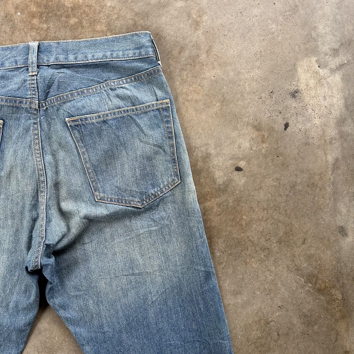 Japanese Brand Vintage W31 💥 Craft Distressed Faded Denim Jean Pant Size US 31 - 14 Thumbnail
