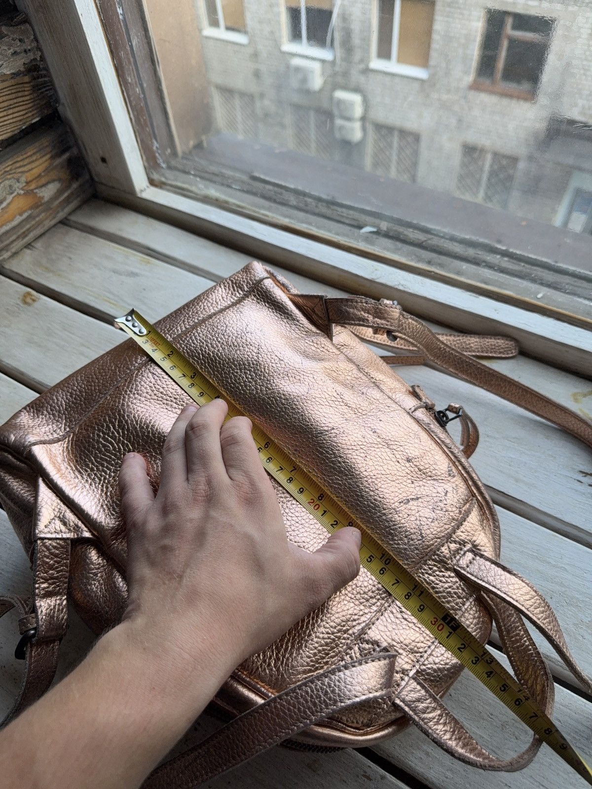 LIEBESKIND BERLIN Vintage LIEBESKIND BERLIN faded Leather backpack pink gold Size ONE SIZE - 14 Thumbnail