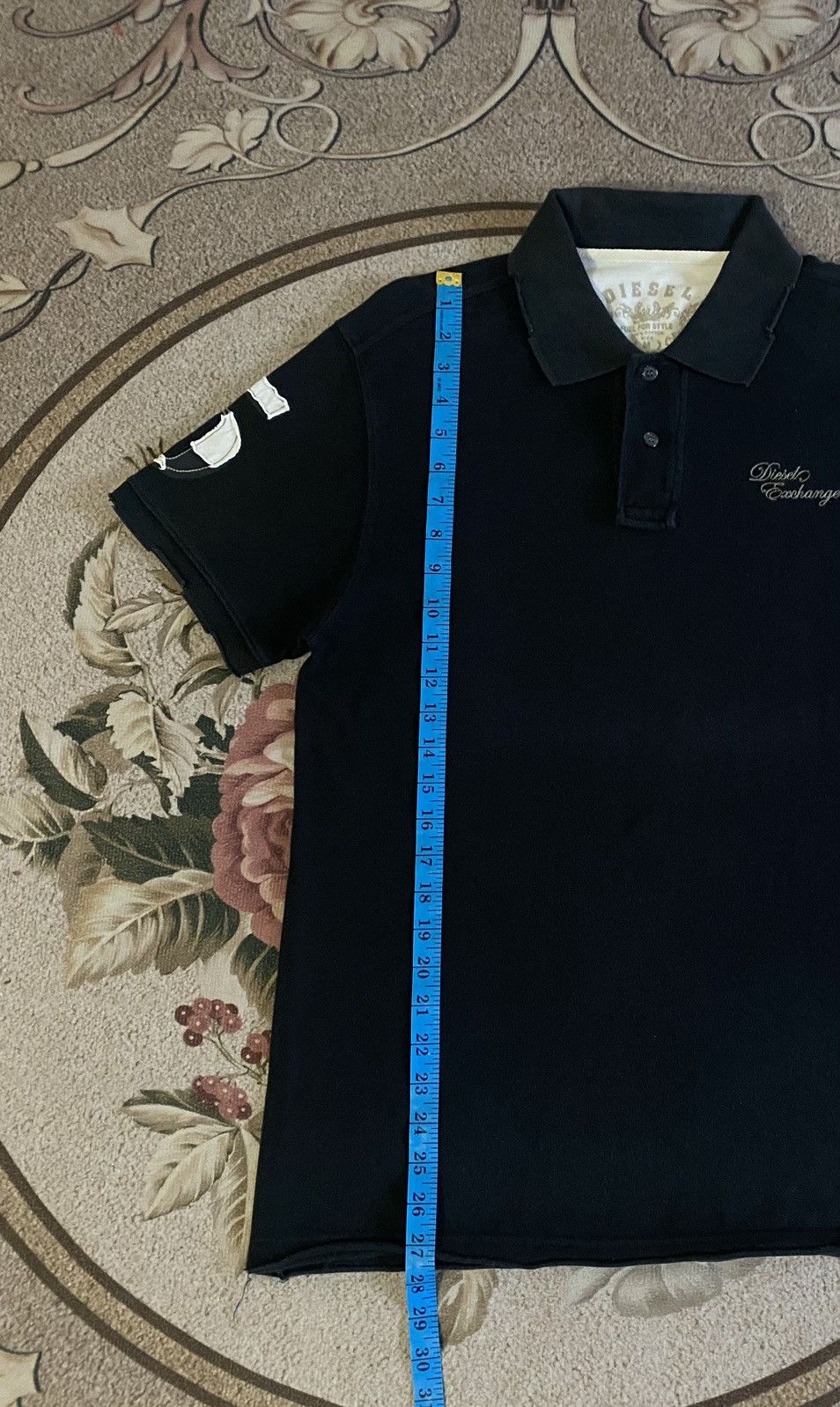 Diesel × Japanese Brand × Vintage Diesel Distressed Style Polo Tee Size US M / EU 48-50 / 2 - 14 Thumbnail