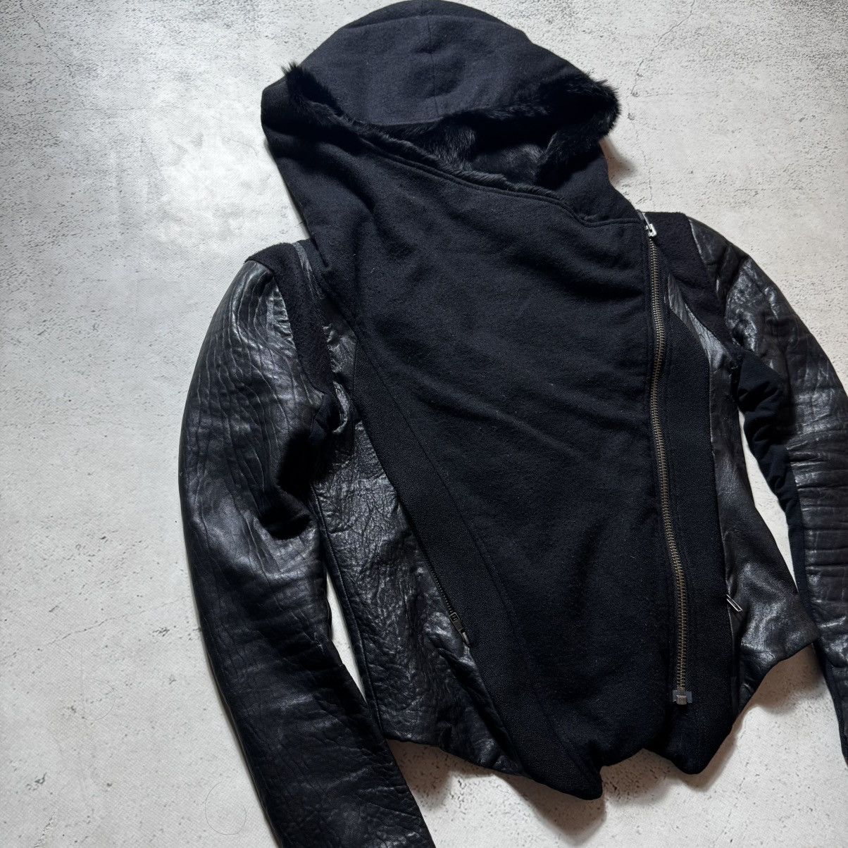 Helmut Lang archive lather jacket helmut lang opium playboy carti style Size L / US 10 / IT 46 - 2 Thumbnail