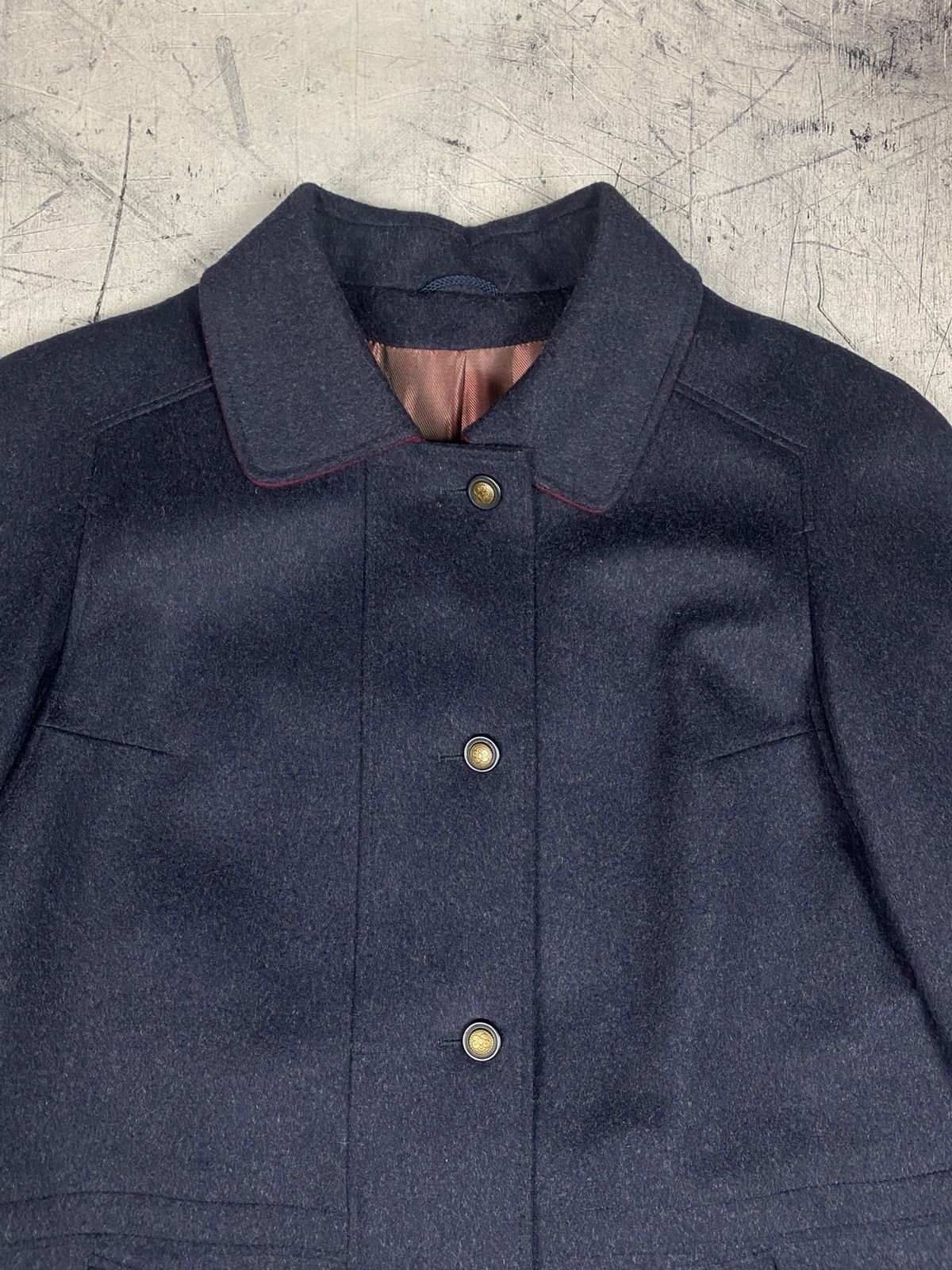 Other Vintage German Loden Wool Long Coat – Made in Germany Size XL / US 12-14 / IT 48-50 - 4 Thumbnail