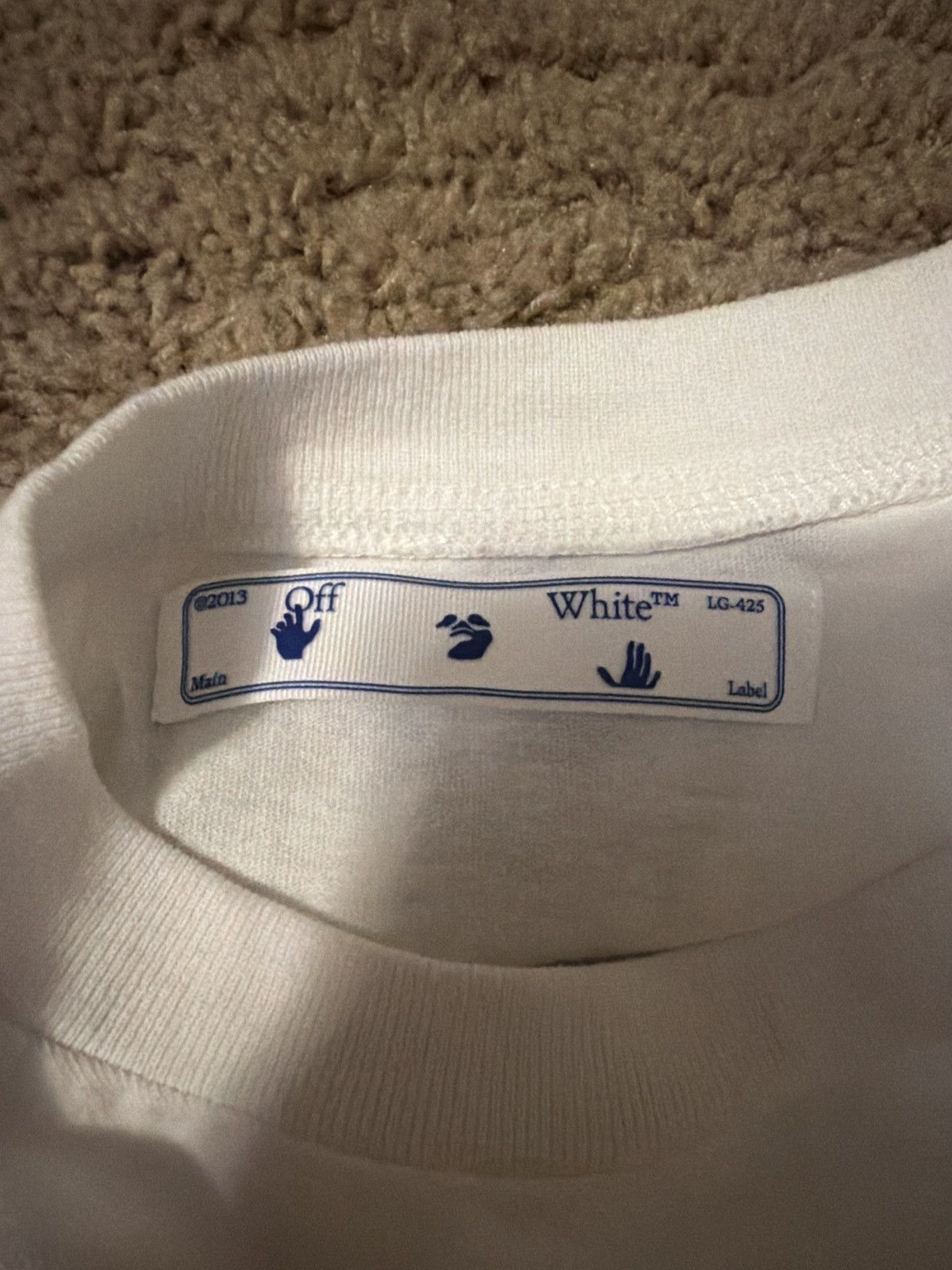 Off-White Off-White Pinot Pivot Fish Slim White Tee Size US XS / EU 42 / 0 - 15 Thumbnail