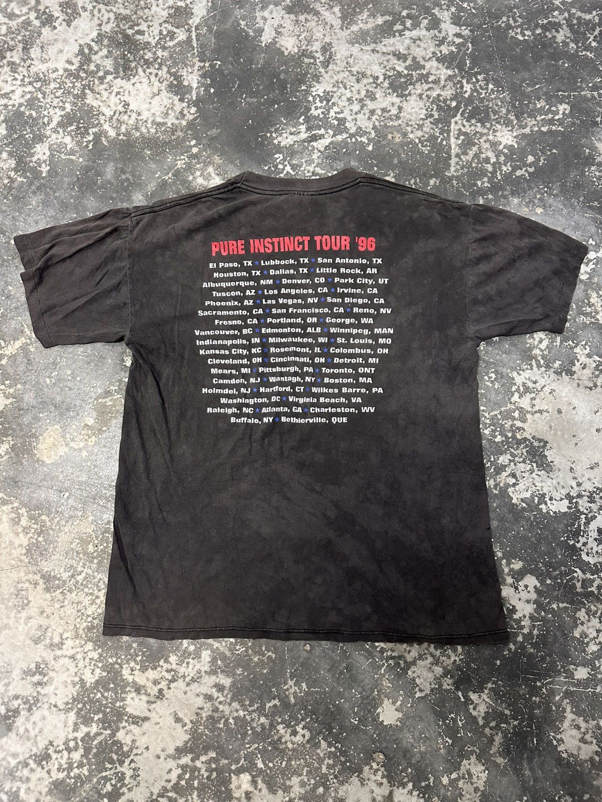 Band Tees × Vintage Vintage 90s Scorpion Pure Instinct Tour 1996 Across America Size US L / EU 52-54 / 3 - 6 Thumbnail