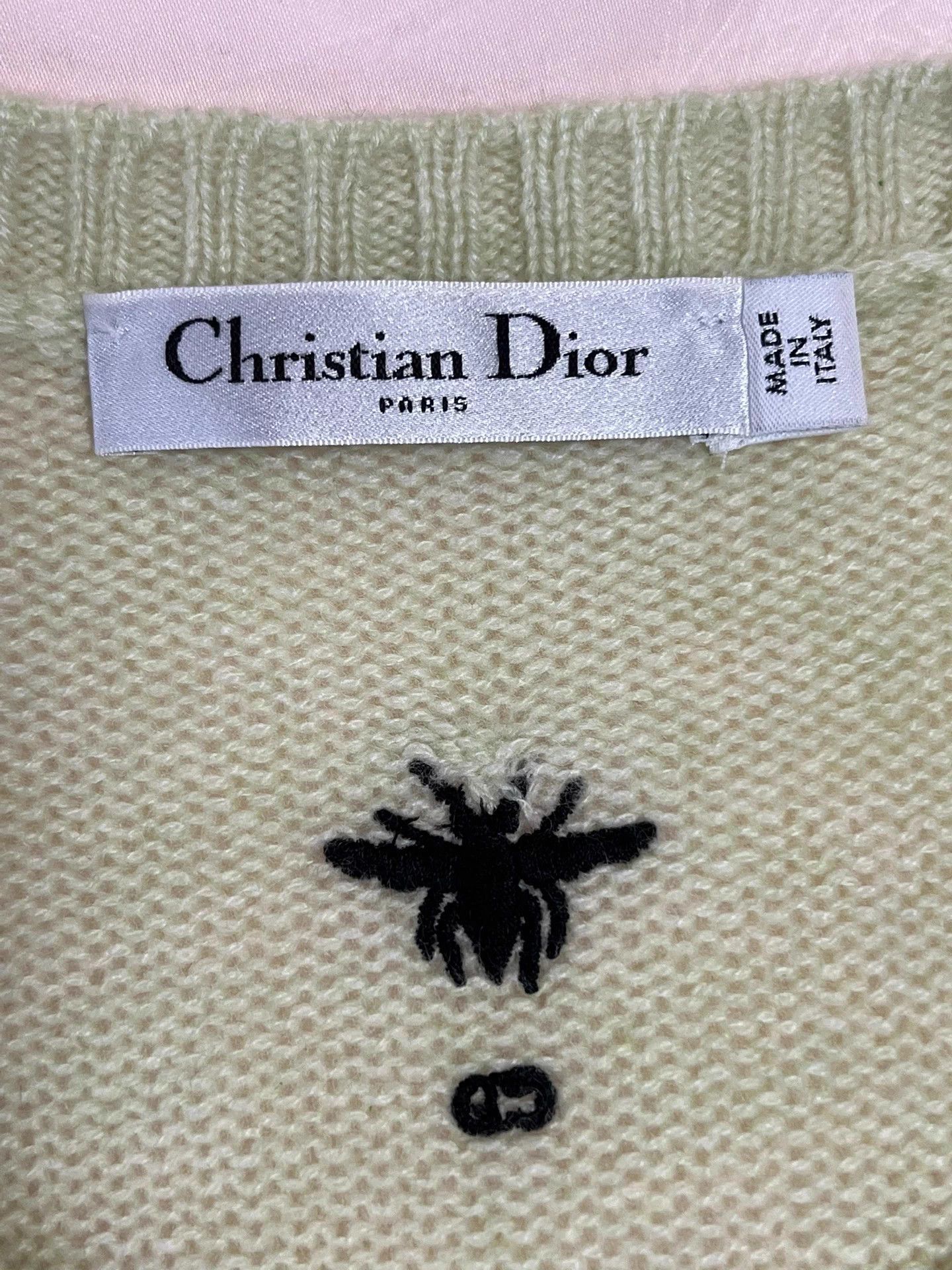 Dior Dior Women's Green Flamingo Coconut Embroidered Sweater 34 Size XS / US 0-2 / IT 36-38 - 6 Thumbnail