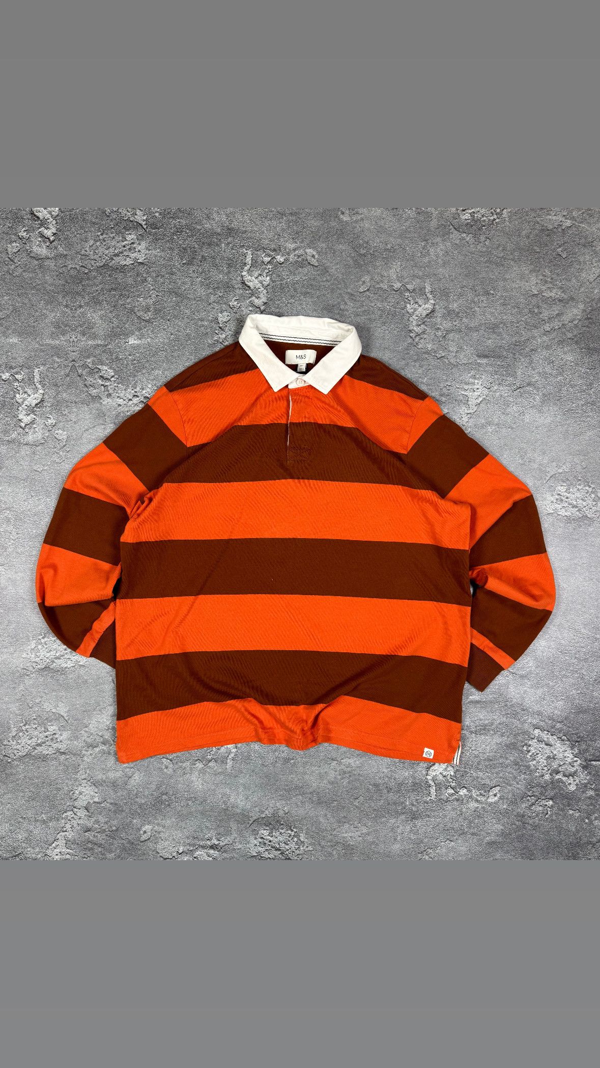 If Six Was Nine M&S Striped Long Sleeve T-Shirt Tee Streetwear Y2K 2000s Size US XXL / EU 58 / 5 - 1 Thumbnail