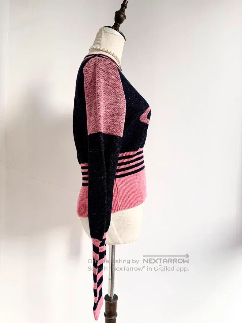 Vivienne Westwood Vivienne Westwood size 00 Pink Black Mixed Big Saturn Knit Size ONE SIZE - 5 Thumbnail