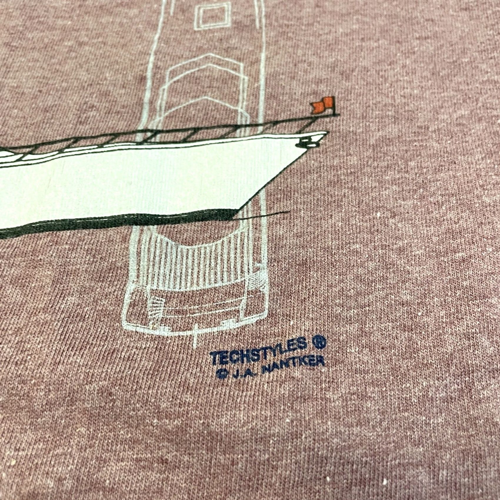 Vintage VINTAGE Cal Cru San Francisco Shirt Adult XXL 2XL Red 90s Y2K Mens Size US XXL / EU 58 / 5 - 5 Thumbnail