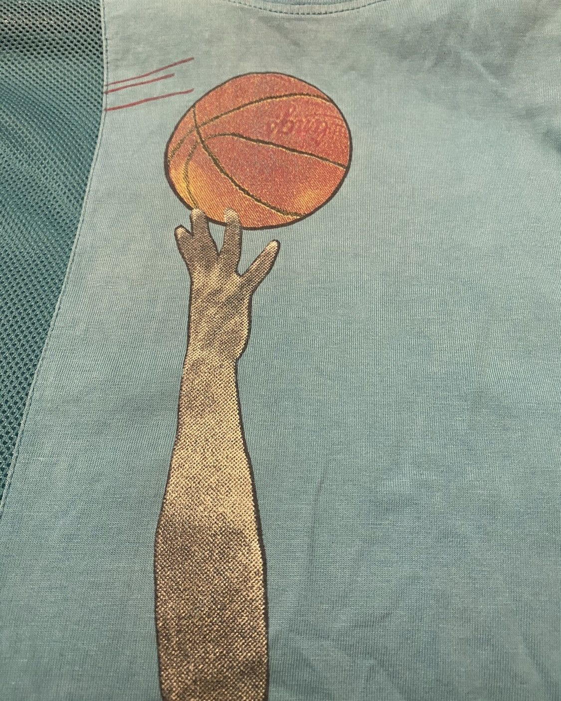 Adidas Vintage ultra rare Karl malone utah jazz NBA vtg adidas tee Size US XL / EU 56 / 4 - 3 Thumbnail