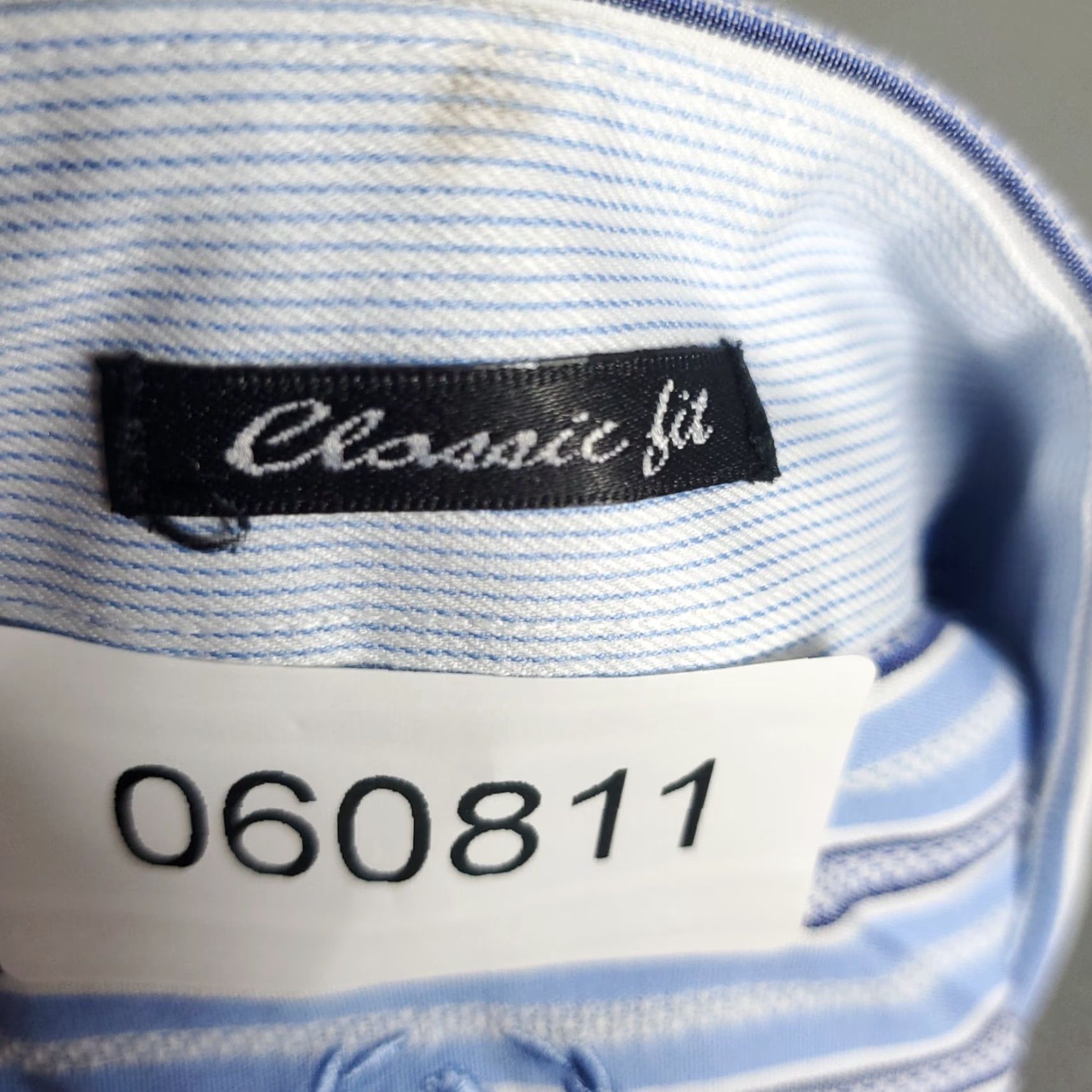 BUGATCHI Bugatchi Shirt Mens Large Blue Striped Button-Up Long Sleeve Classic Fit Button Up Casual Formal Workwear Size US L / EU 52-54 / 3 - 8 Thumbnail