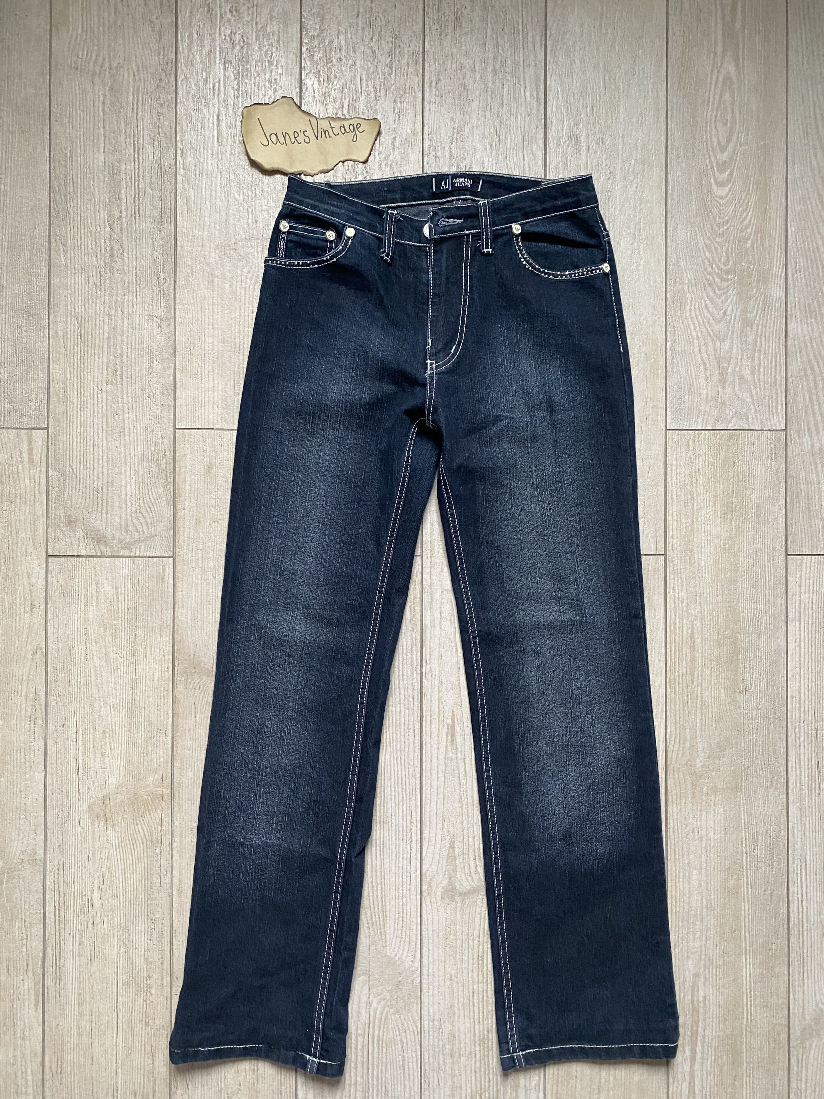 Armani × Emporio Armani × Giorgio Armani Armani Jeans Dark Vintage Denim – Size 31 👖✨ Size 31" - 1 Thumbnail