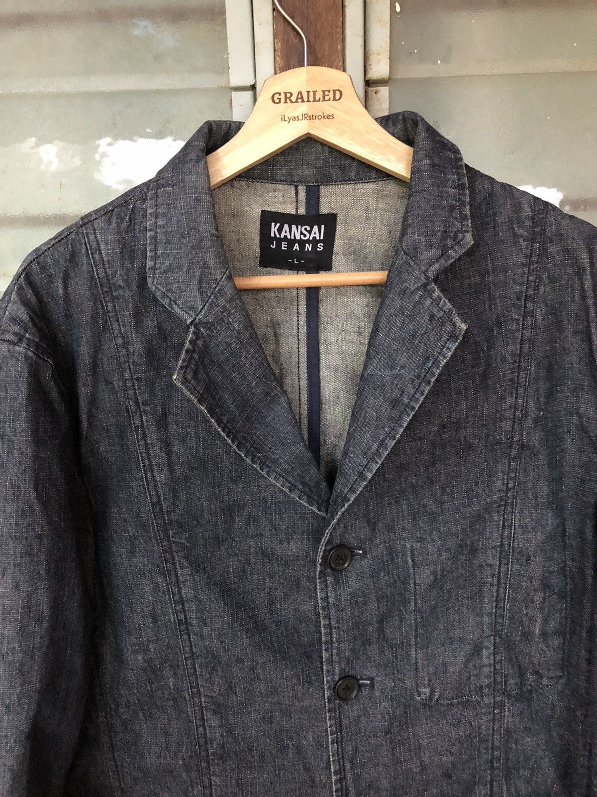 Kansai Yamamoto Vintage Kansai Jeans Denim Jacket Size US L / EU 52-54 / 3 - 4 Thumbnail