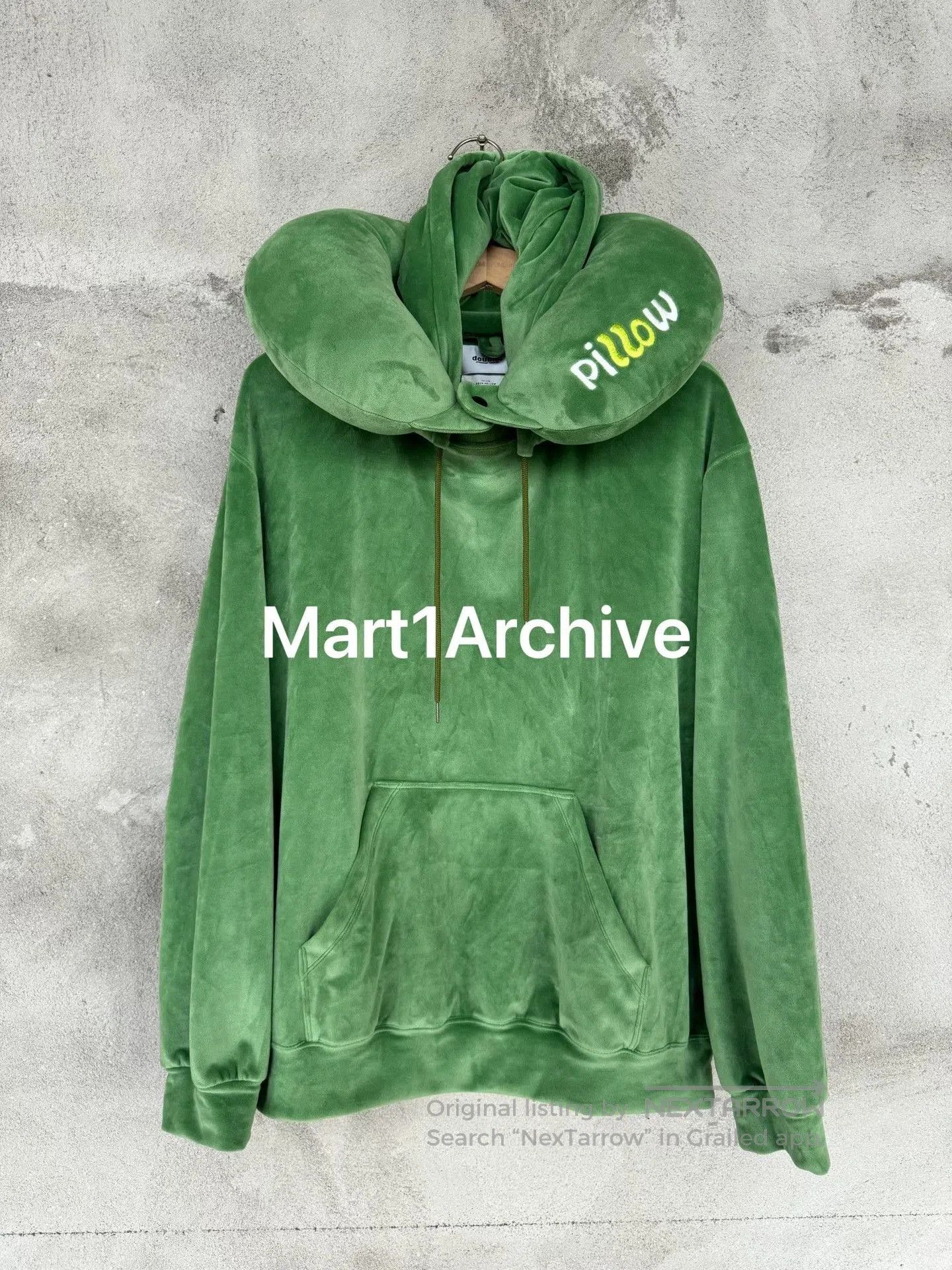 Doublet Doublet 24FW Green Velvet Sweatshirt. Size US M / EU 48-50 / 2 - 1 Thumbnail