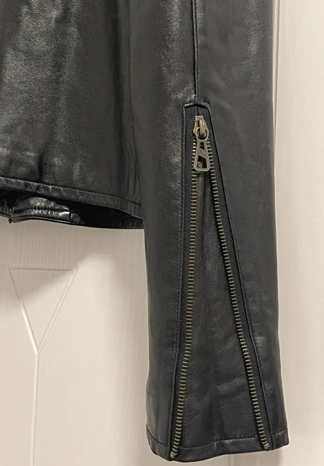Jean Paul Gaultier Jean Paul Gaultier｜Cross zipper motorcycle leather jacket Size US M / EU 48-50 / 2 - 5 Thumbnail