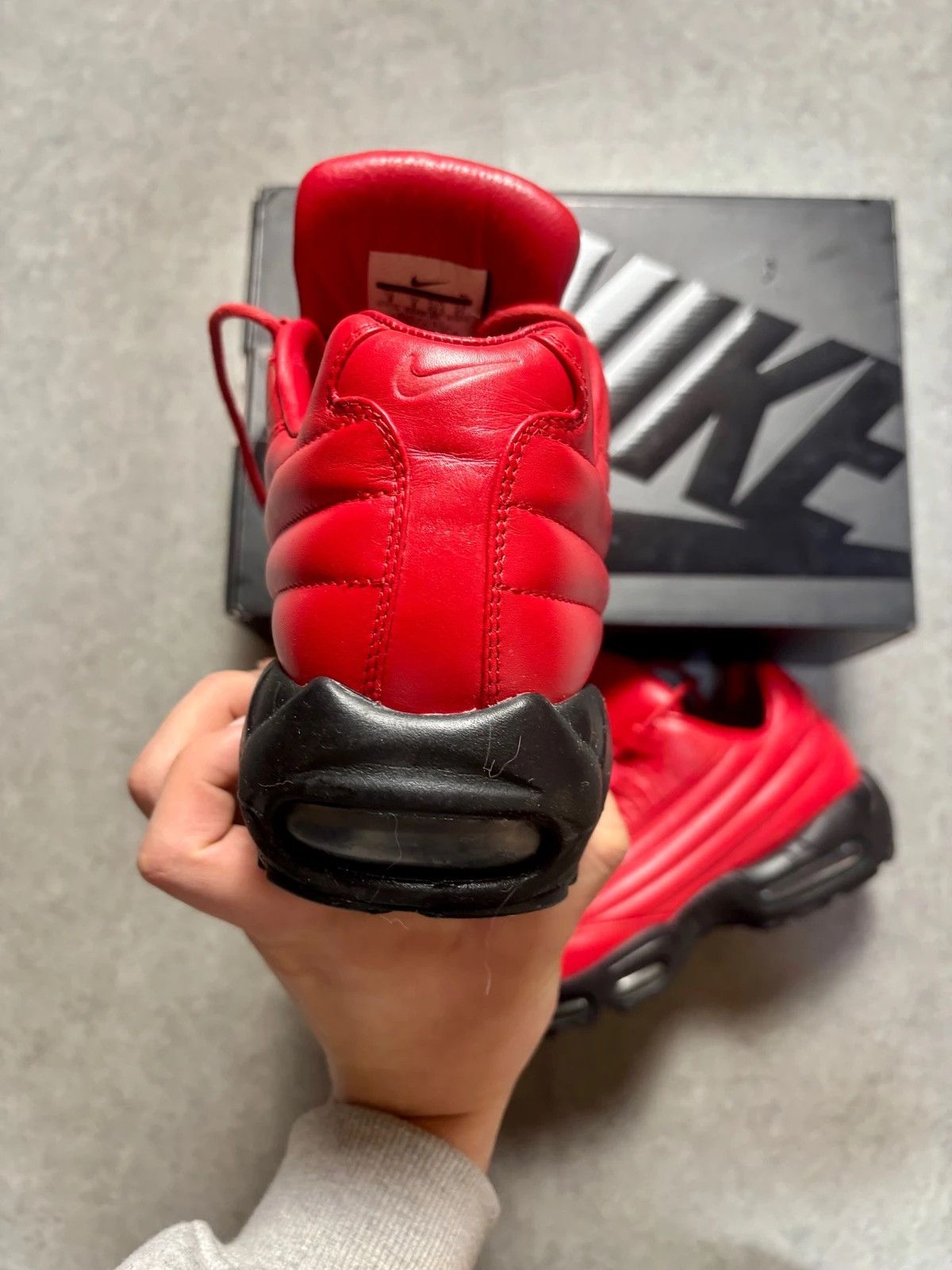 Supreme Nike Air Max 95 Lux x Supreme Red – Made in Italy Size US 9.5 / EU 42-43 - 8 Thumbnail