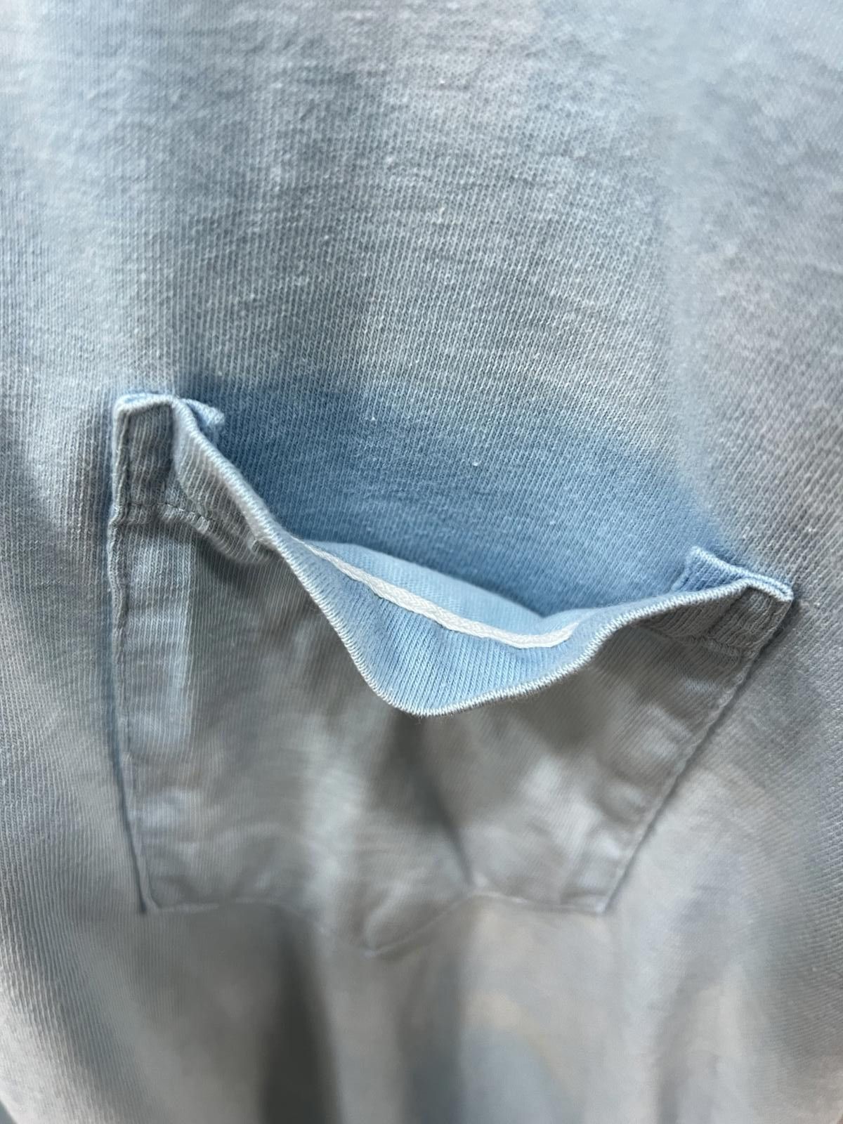 Other 60s Sky Blue Selvedge Pocket Tee Size US M / EU 48-50 / 2 - 2 Thumbnail