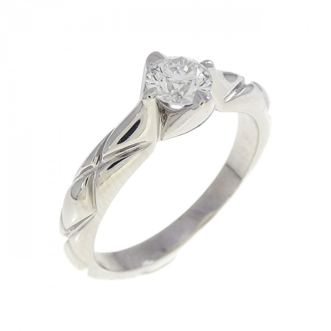 Chanel Chanel Chanel Matelassé Platinum950 Diamond Ring Precious Metal Ring DUTY FREE for USA Size ONE SIZE - 1 Thumbnail