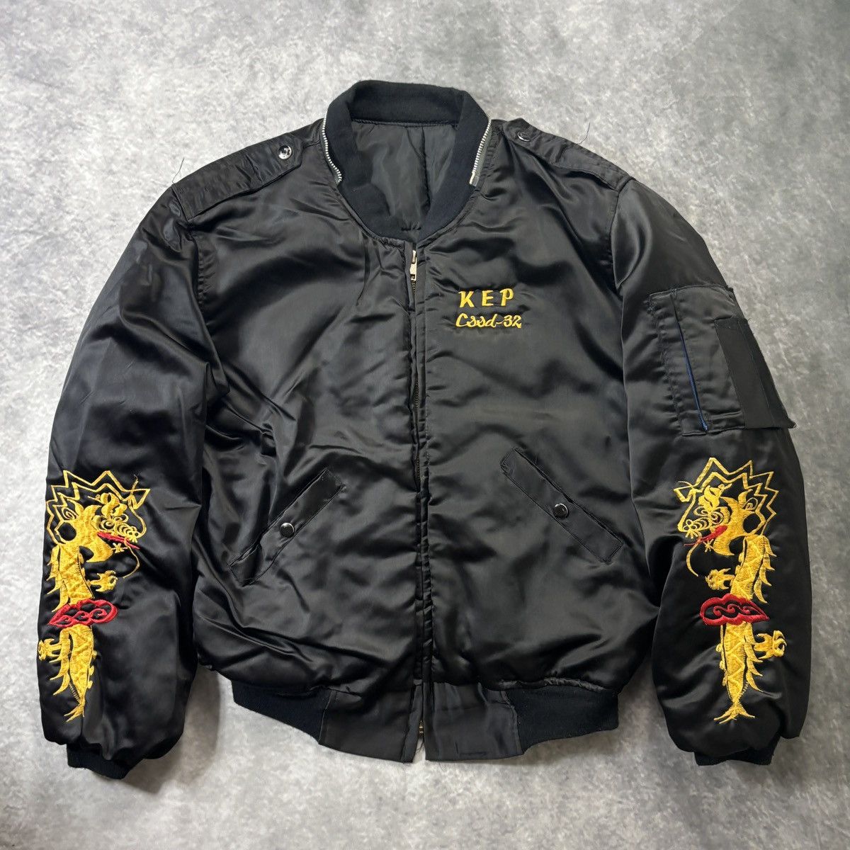 Vintage 1980s Vintage Souvenir Jacket Vietnam Tour Embroidered Coat Size US M / EU 48-50 / 2 - 12 Thumbnail