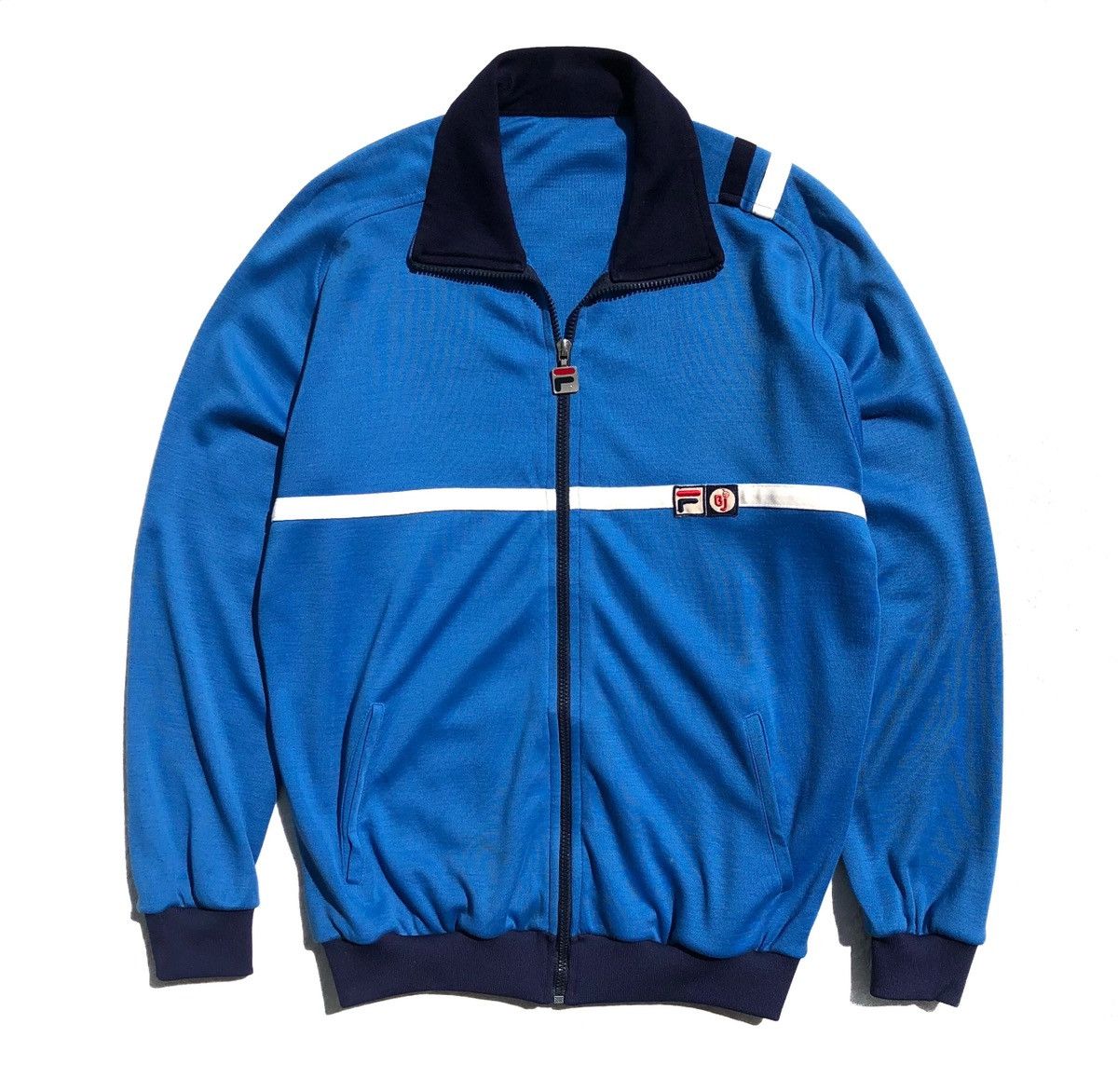 Vintage Vintage 70’s Fila BJ Track Top Jacket Size US L / EU 52-54 / 3 - 1 Thumbnail