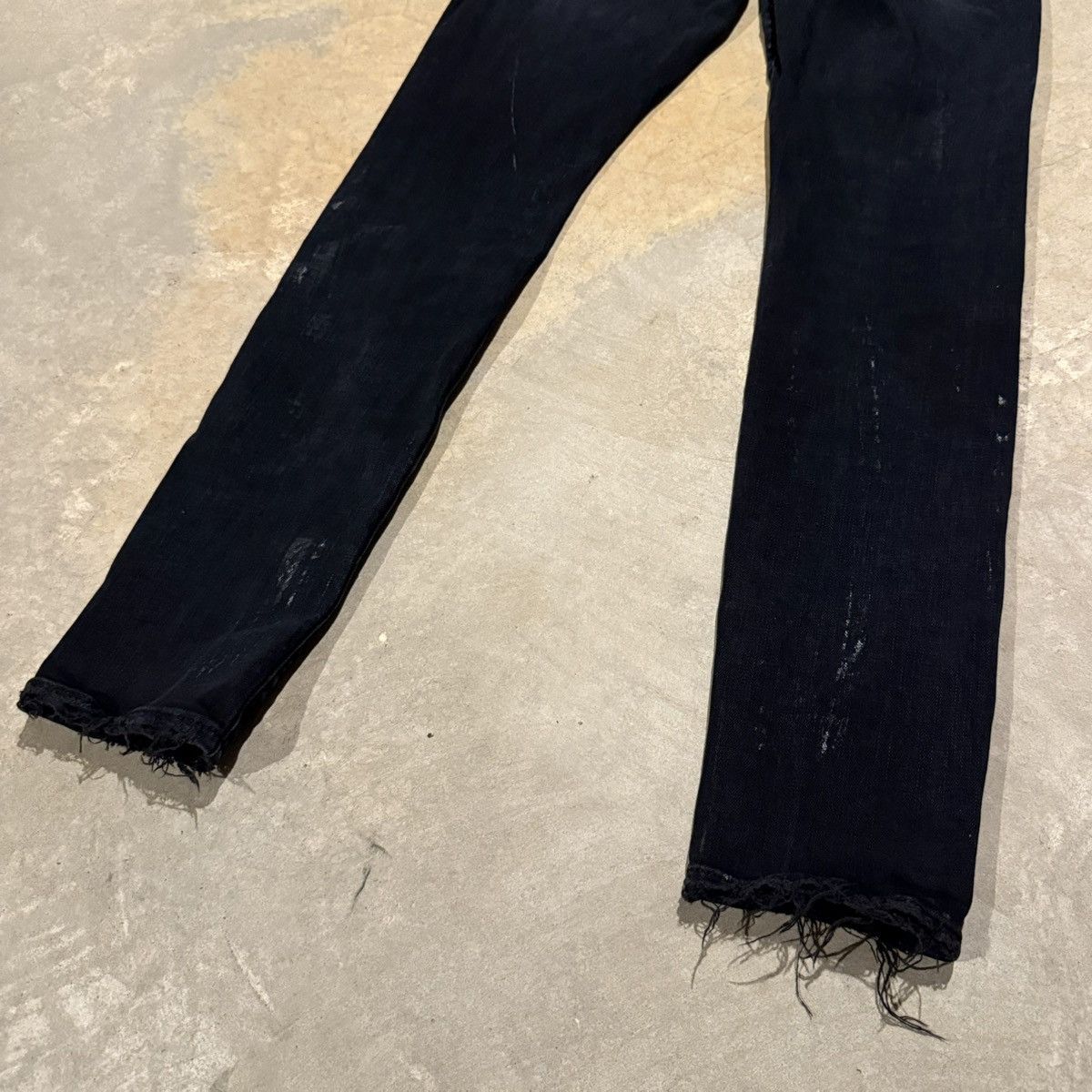 Purple Brand Purple Brand P001 Silver Oil Distressed Jeans Grunge ERD Size US 31 - 14 Thumbnail