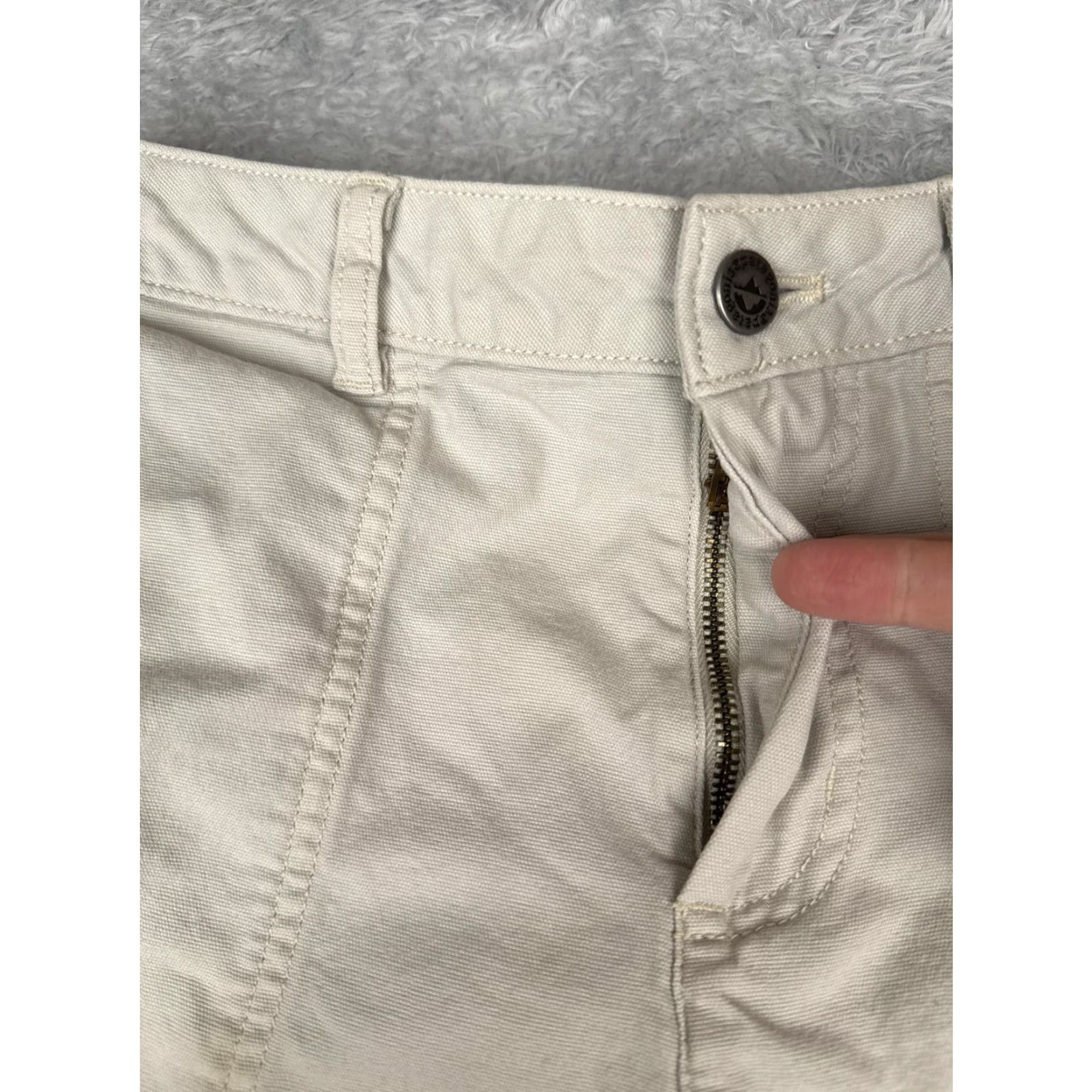 Patagonia Patagonia Pants Womens 4 Beige Organic Cotton Casual Wide Leg Twill Pockets Size 27" / US 4 / IT 40 - 5 Thumbnail