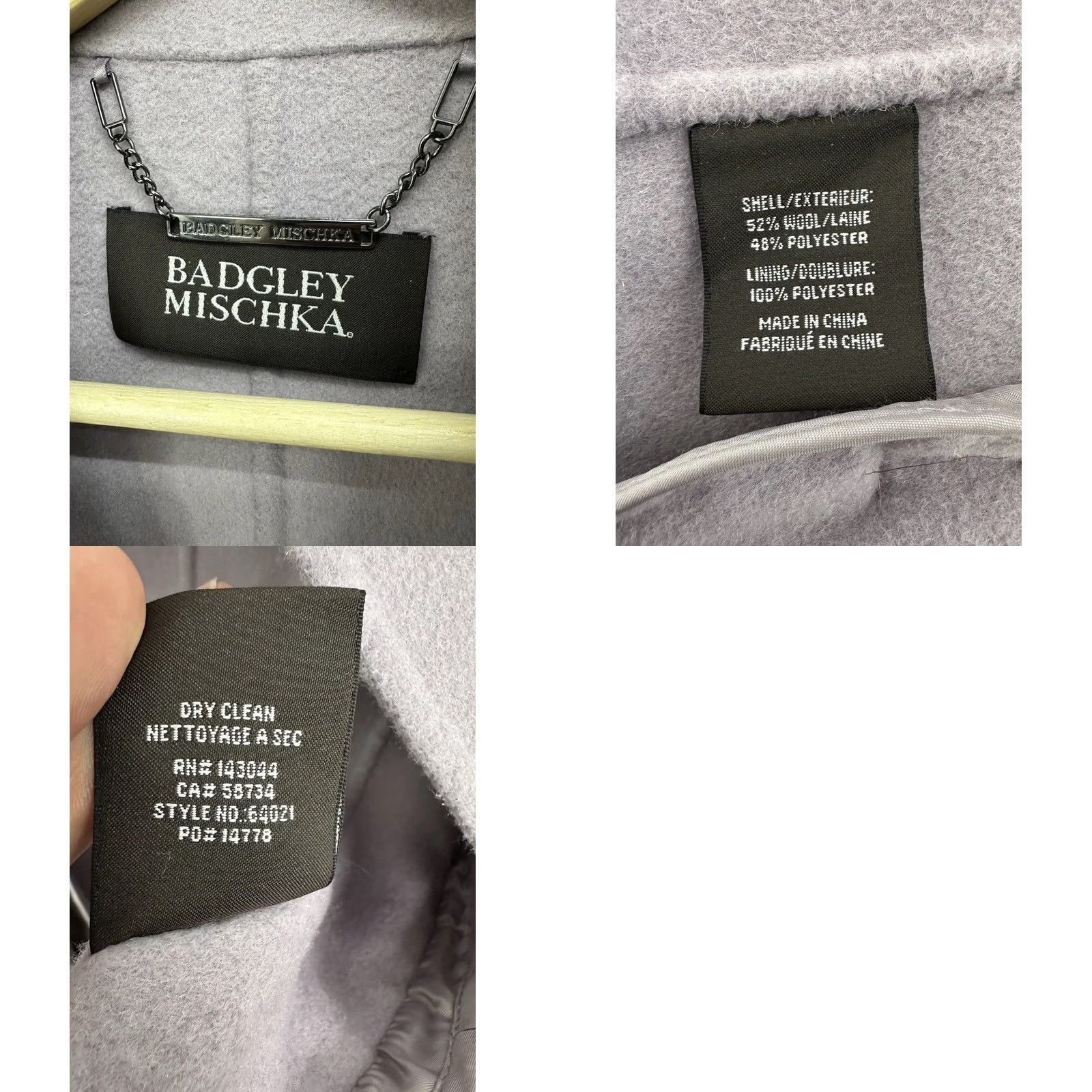 Badgley Mischka Badgley Mischka Coat Purple Wool Blend Long Belted Women’s M Size M / US 6-8 / IT 42-44 - 8 Thumbnail
