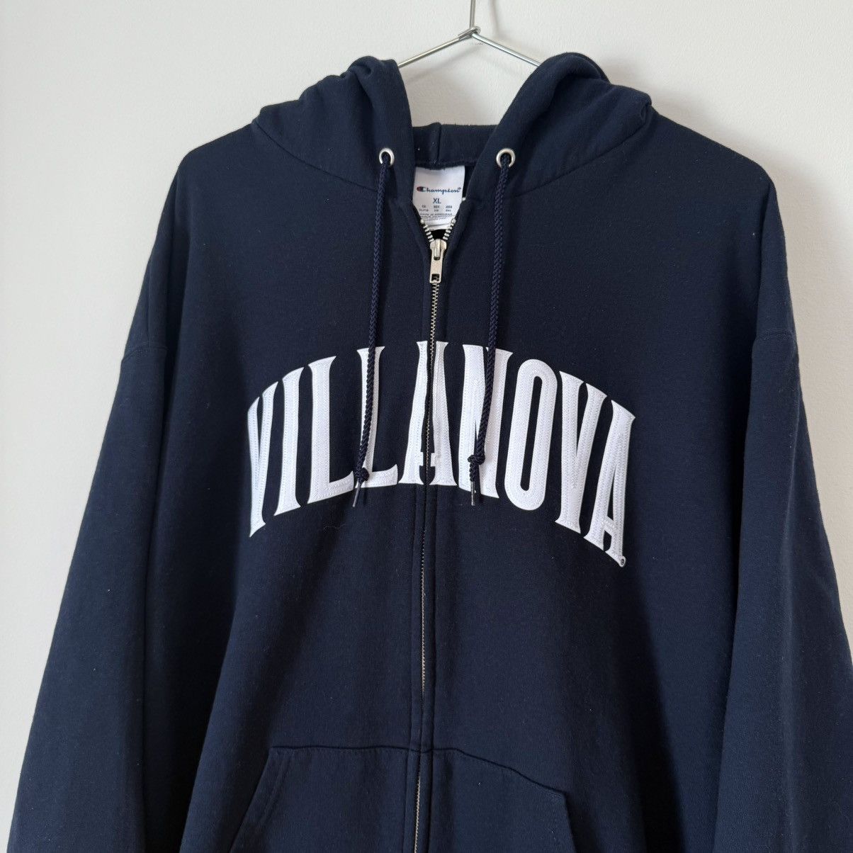 Champion Vtg Champion Villanova University Zip Up Arc Logo Hoodie Y2K Size US XL / EU 56 / 4 - 3 Thumbnail