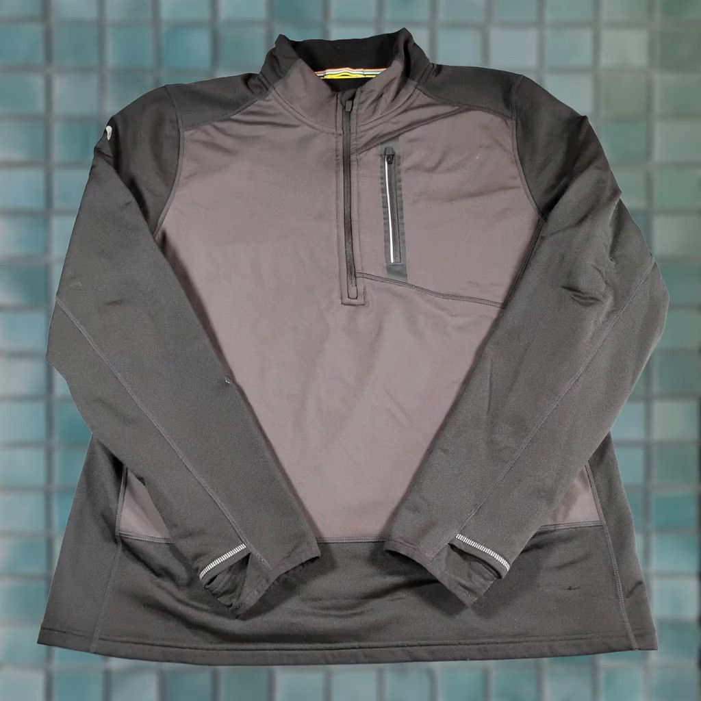 Smartwool SmartWool Basic Jacket Mens L Black Men Active Fleece Wind Pullover Gray Merino Wool Blend Size US L / EU 52-54 / 3 - 1 Thumbnail