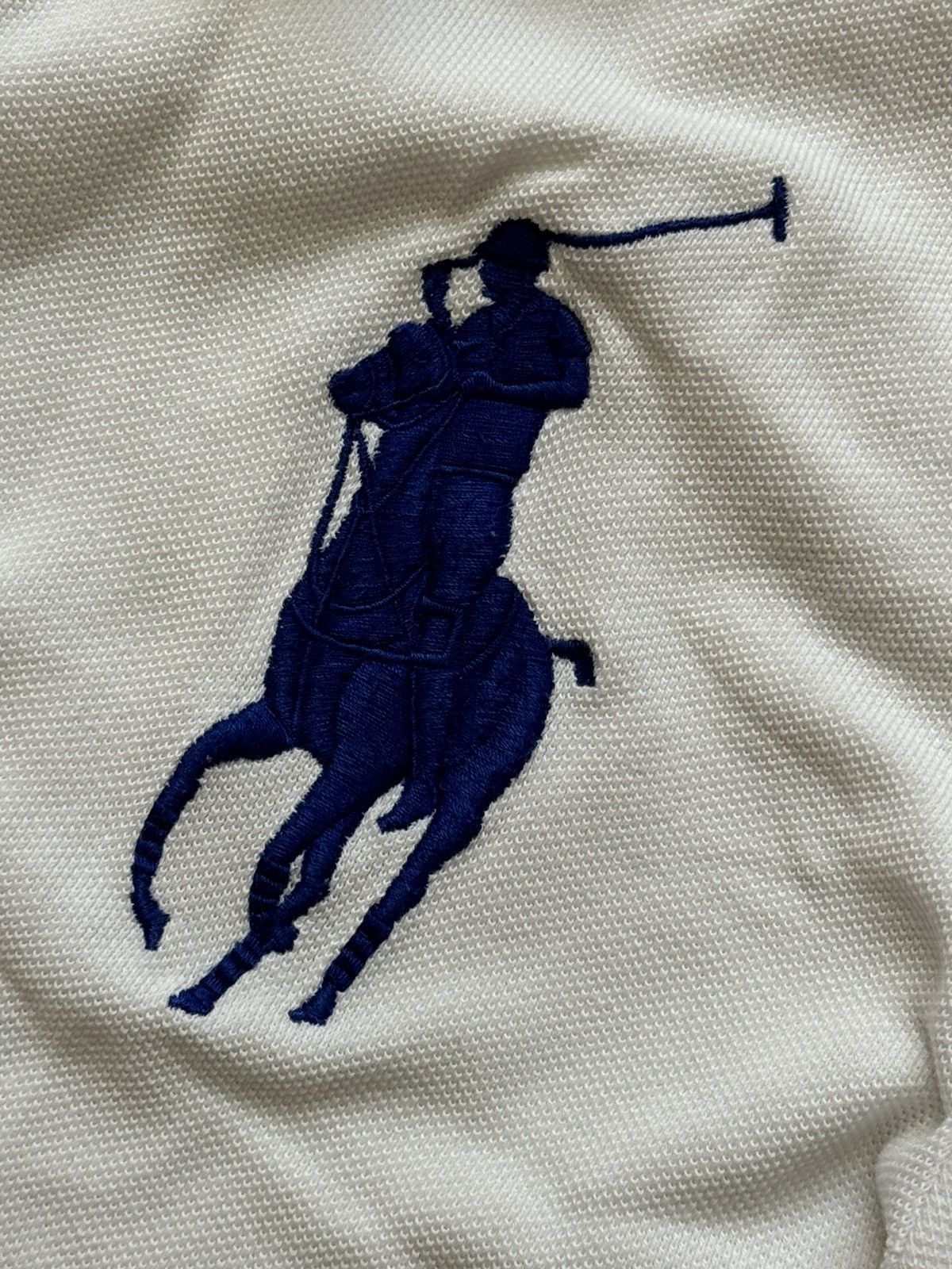Polo Ralph Lauren × Vintage Polo Ralph Lauren M white polo tee T-shirt rugby big logo Size US M / EU 48-50 / 2 - 8 Thumbnail