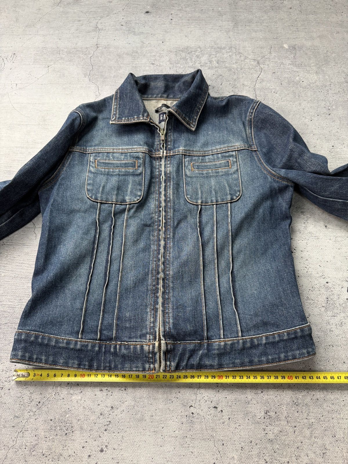 Gap Gap Denim Jacket Large Blue Classic 90s Trucker Western Size US 33 - 8 Thumbnail