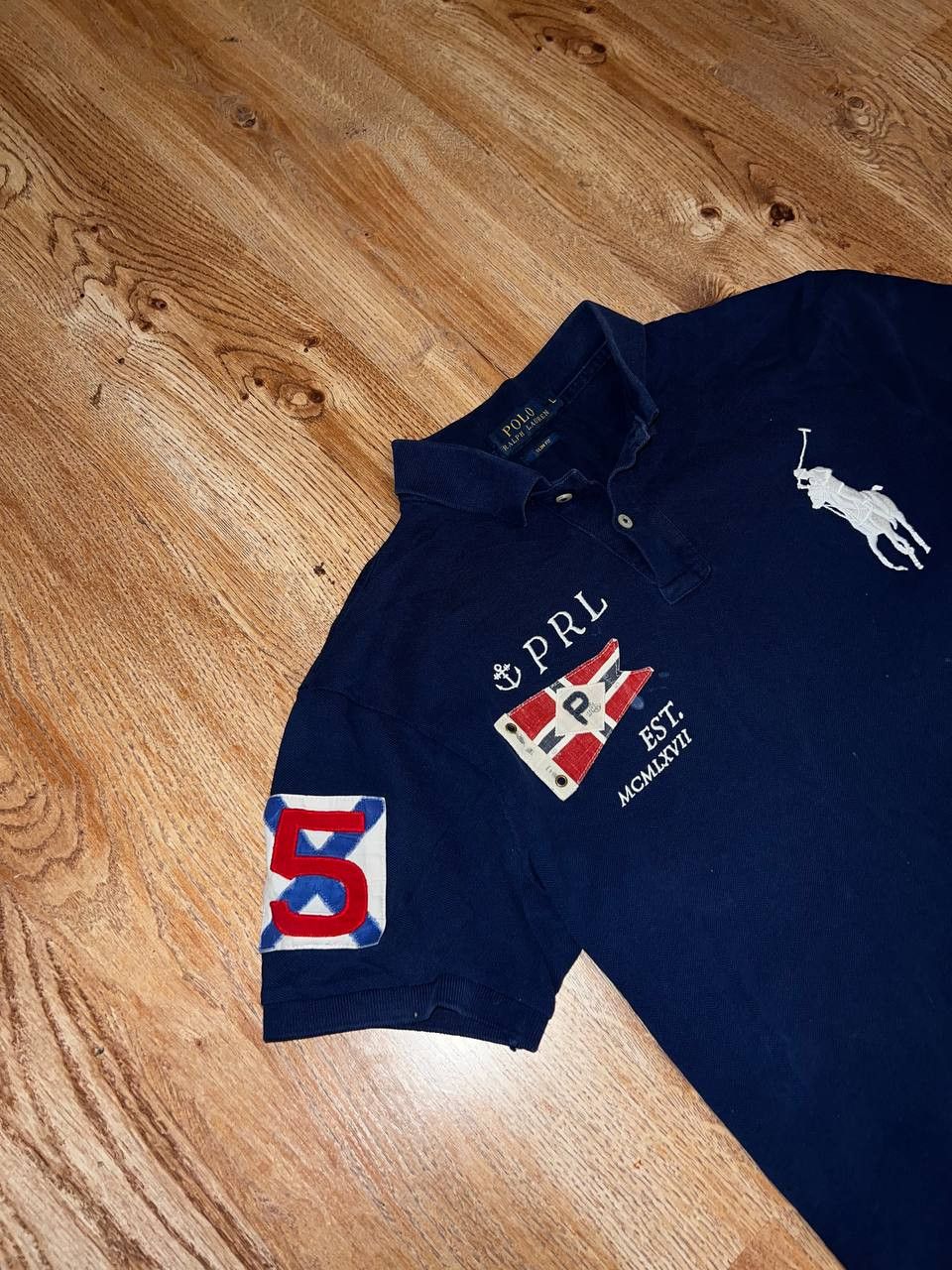 Polo Ralph Lauren × Vintage Ralph Lauren Polo Streetwear Y2k Tee 90s Big Logo Size US L / EU 52-54 / 3 - 11 Thumbnail