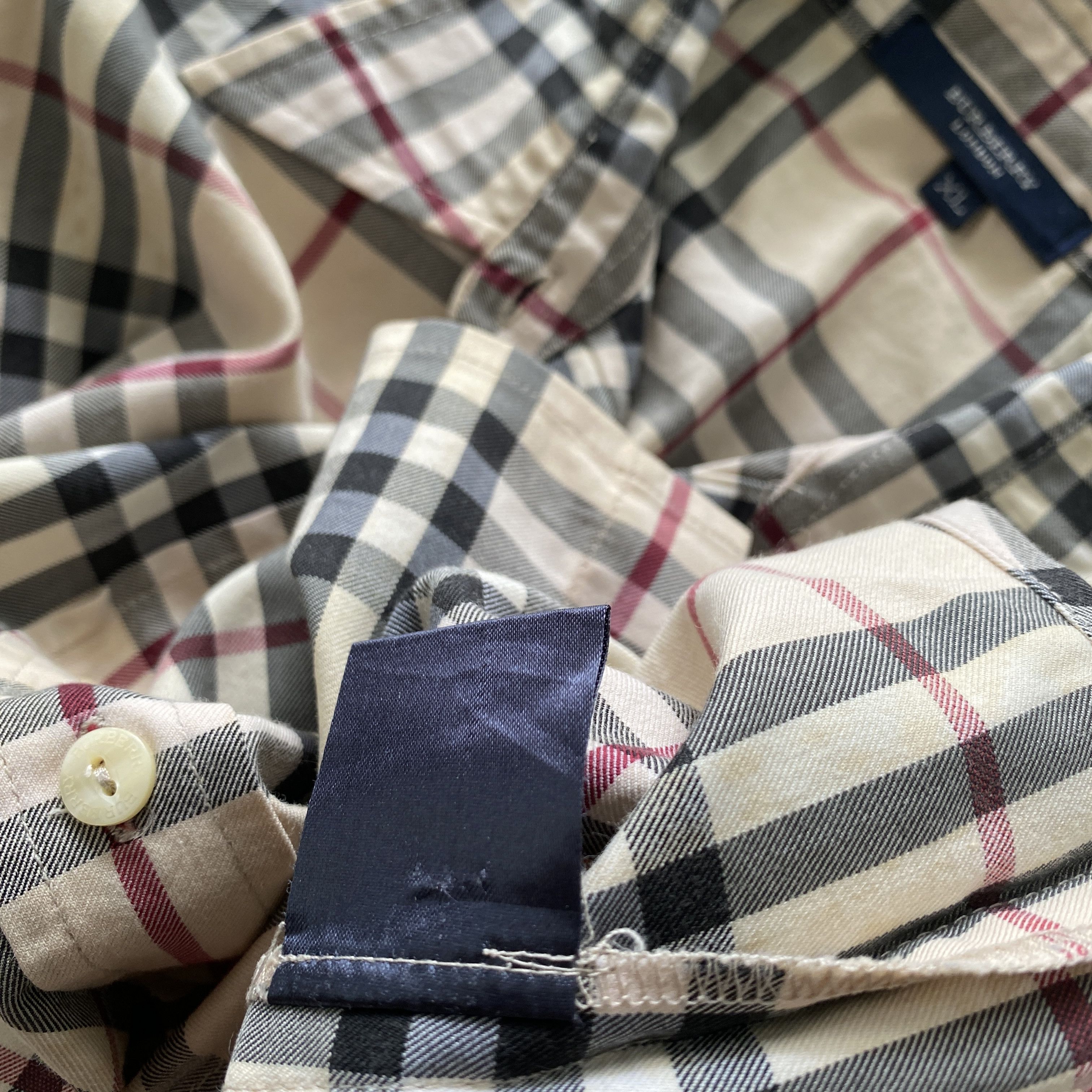 Burberry × Vintage Burberry Nova Check Iconic Shirt Size XL / US 12-14 / IT 48-50 - 4 Thumbnail