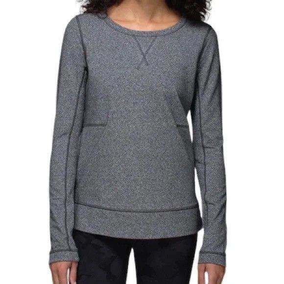 Lululemon Lululemon Exhalation Pullover Heathered Speckled 2 Crewneck Size XS / US 0-2 / IT 36-38 - 3 Thumbnail