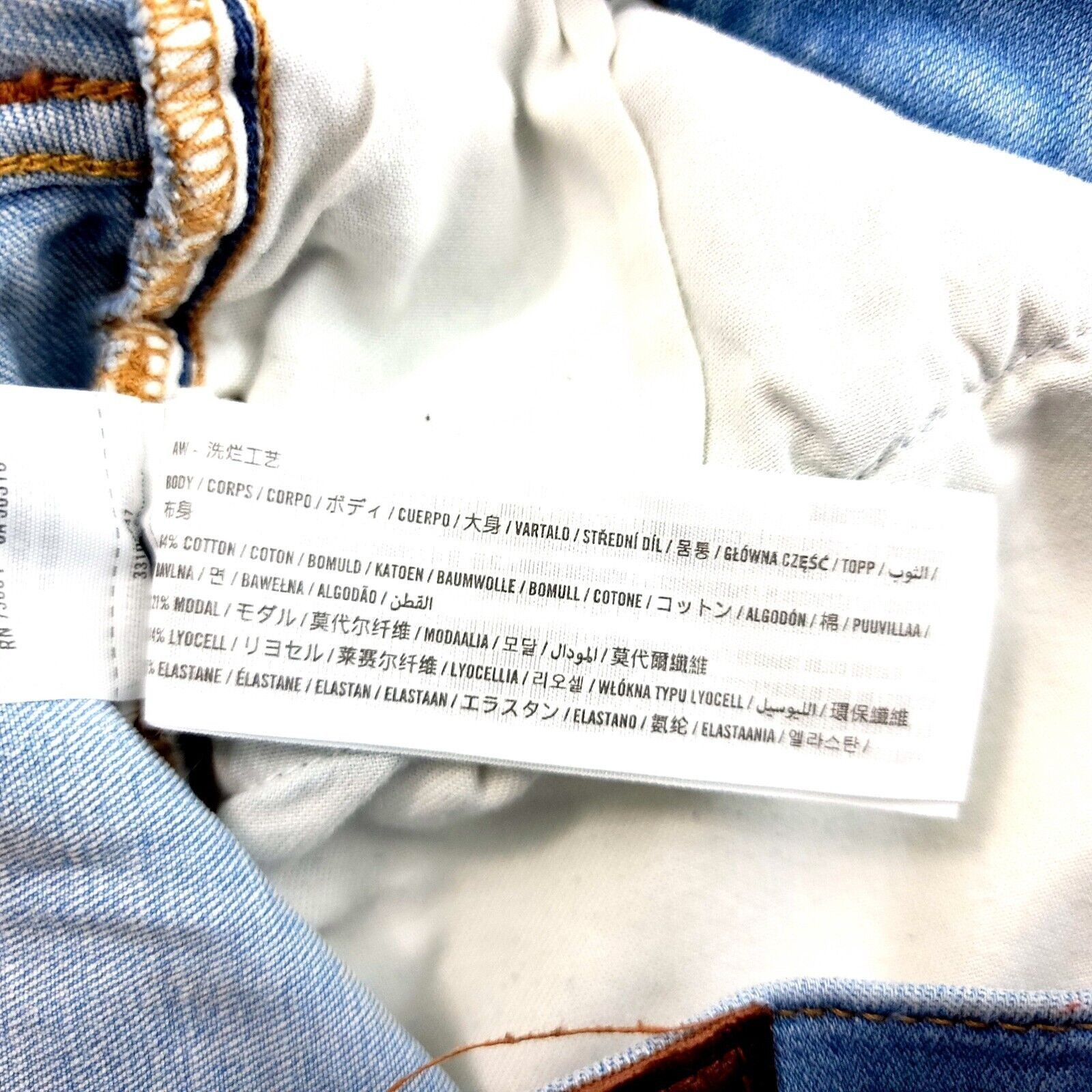 Hollister Hollister Skinny Advanced Stretch Blue Factory Distressed Je Size US 29 - 9 Thumbnail