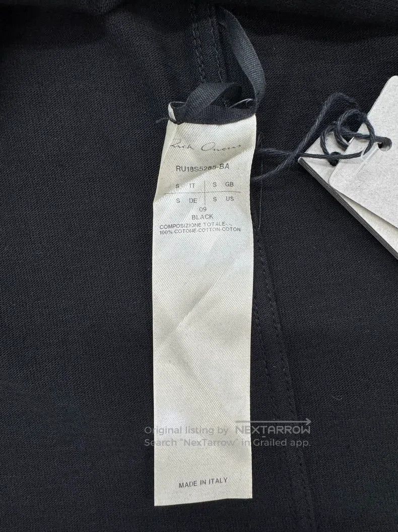 Rick Owens Rick Owens Long black hooded sweatshirt Size US S / EU 44-46 / 1 - 6 Thumbnail
