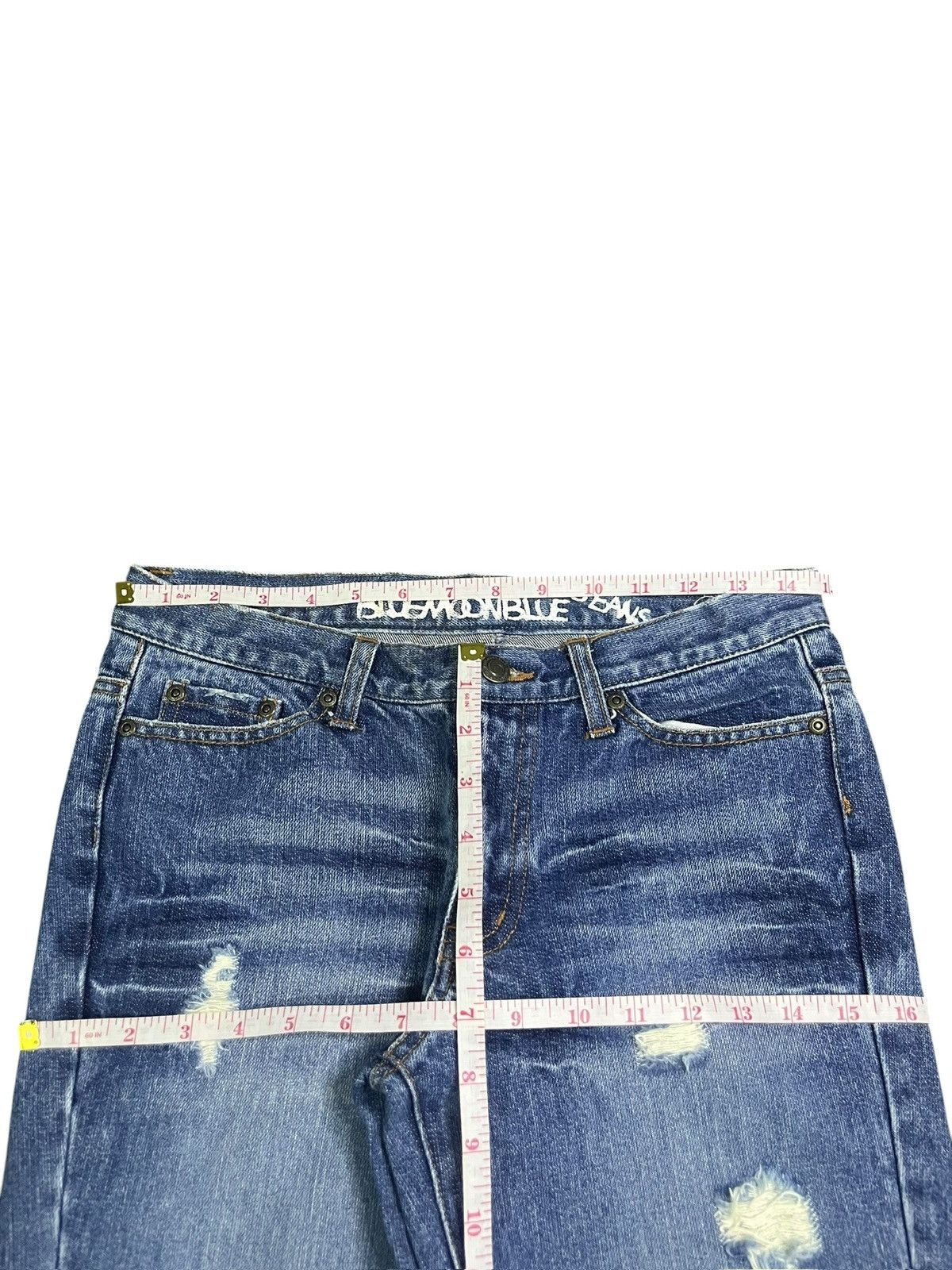 Diesel Vintage Japanese Brand Distressed Flare Jeans Size 29" - 6 Thumbnail