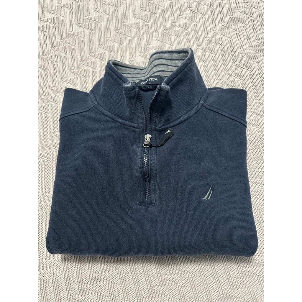 Nautica Nautica navy quarter zip pullover size L Size US L / EU 52-54 / 3 - 1 Thumbnail