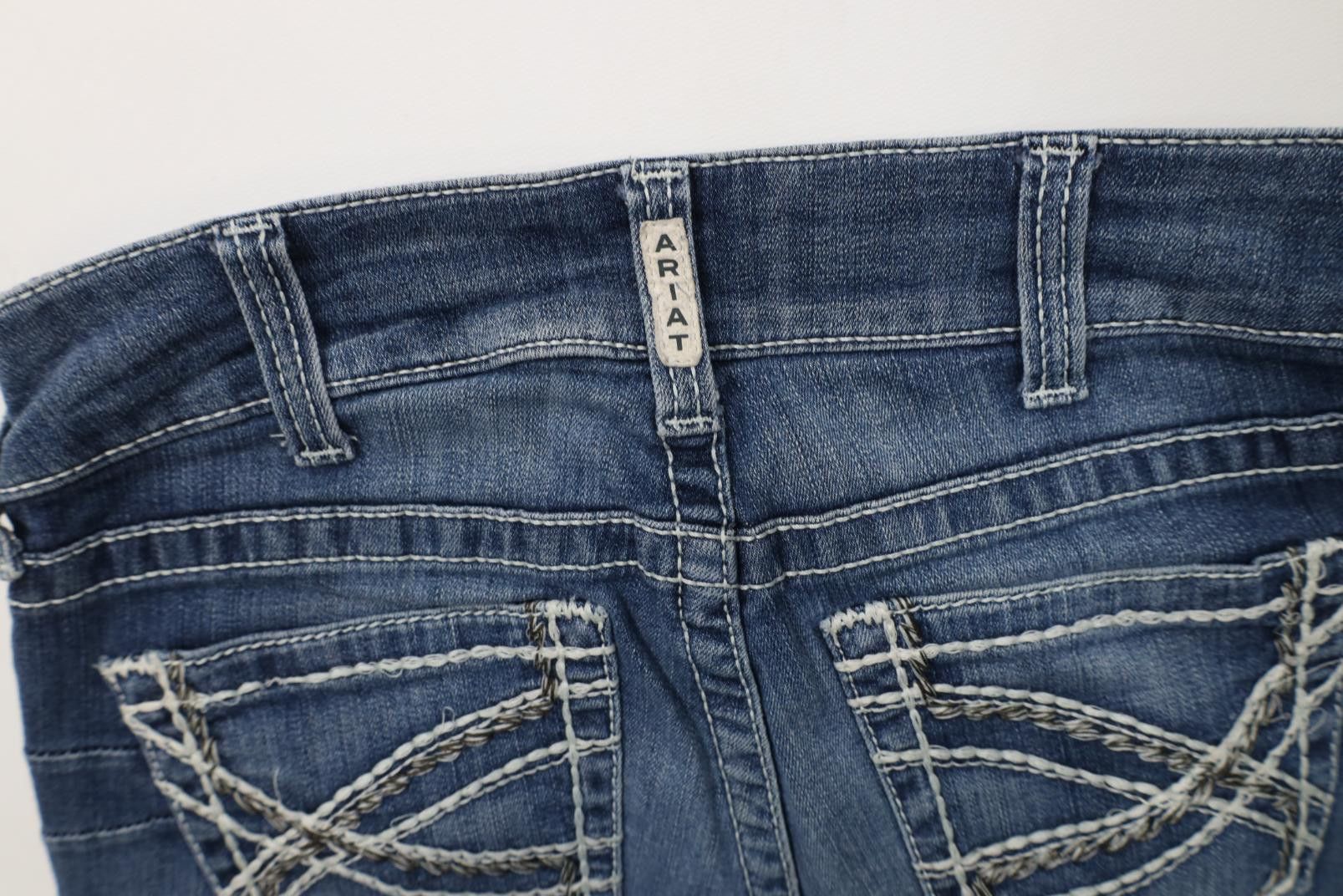 Ariat Ariat Western Cowgirl Stretch Thick Stitch Boot Flared Jeans Size 28" / US 6 / IT 42 - 16 Thumbnail
