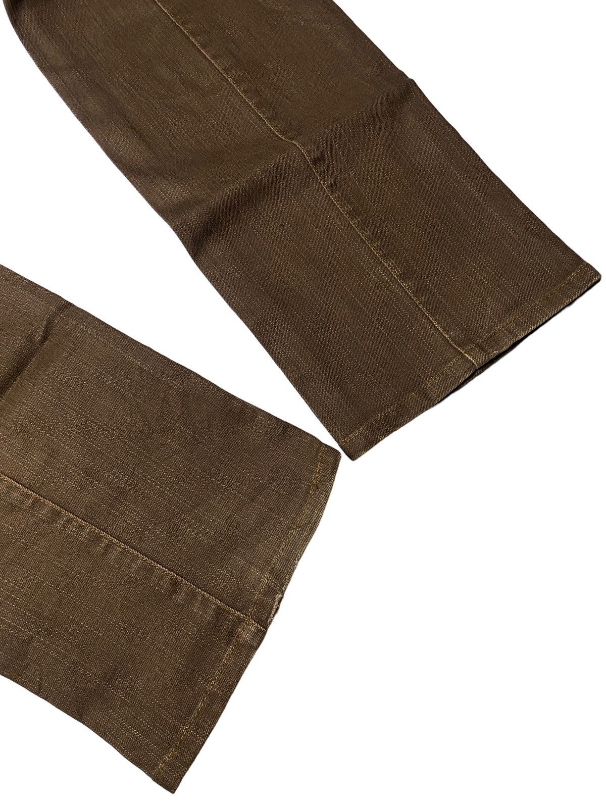 If Six Was Nine Nicole Club Flared Mudwash Leather Jeans Size US 30 / EU 46 - 9 Thumbnail