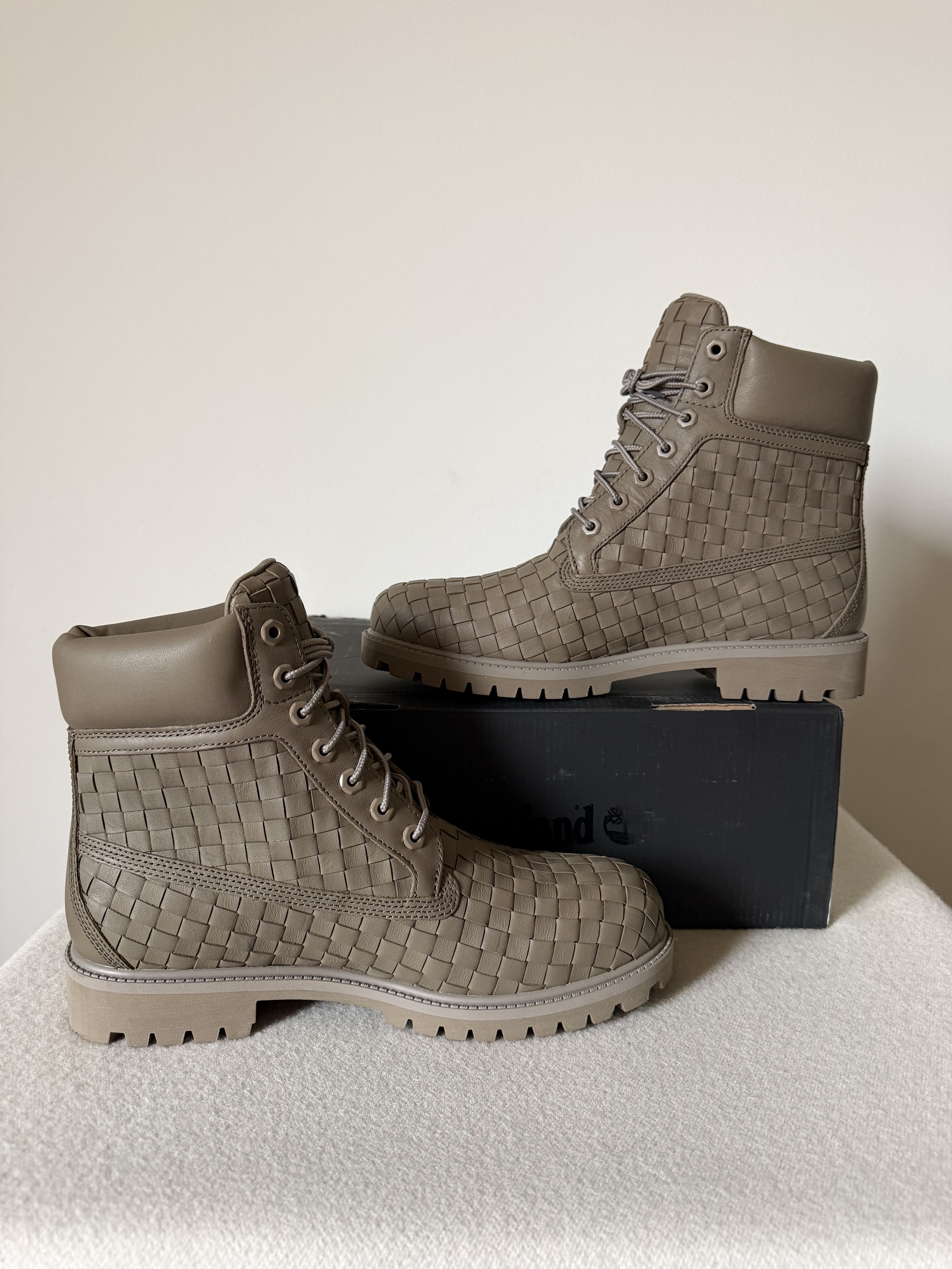 Timberland Timberland 6 Inch Premium Boots in Olive Woven Leather Size US 10 / EU 43 - 3 Thumbnail