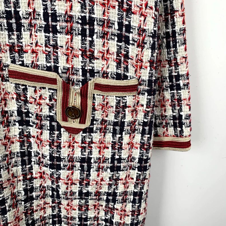 Gucci Gucci Color-blocked tweed coat 2502-Nextarrow Size US S / EU 44-46 / 1 - 4 Thumbnail