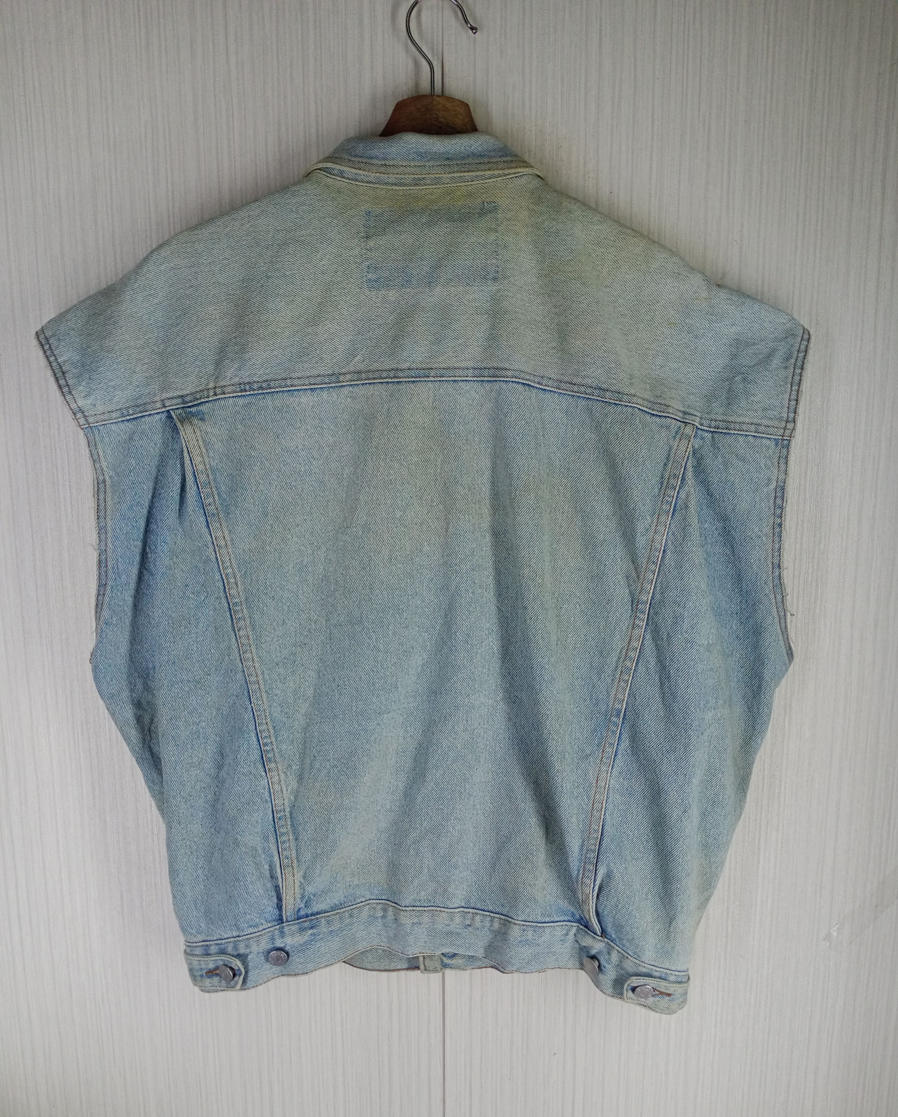 Georges Marciano Vintage 90s Guess Georges Marciano Sleeveless Denim Jacket Size US M / EU 48-50 / 2 - 5 Thumbnail