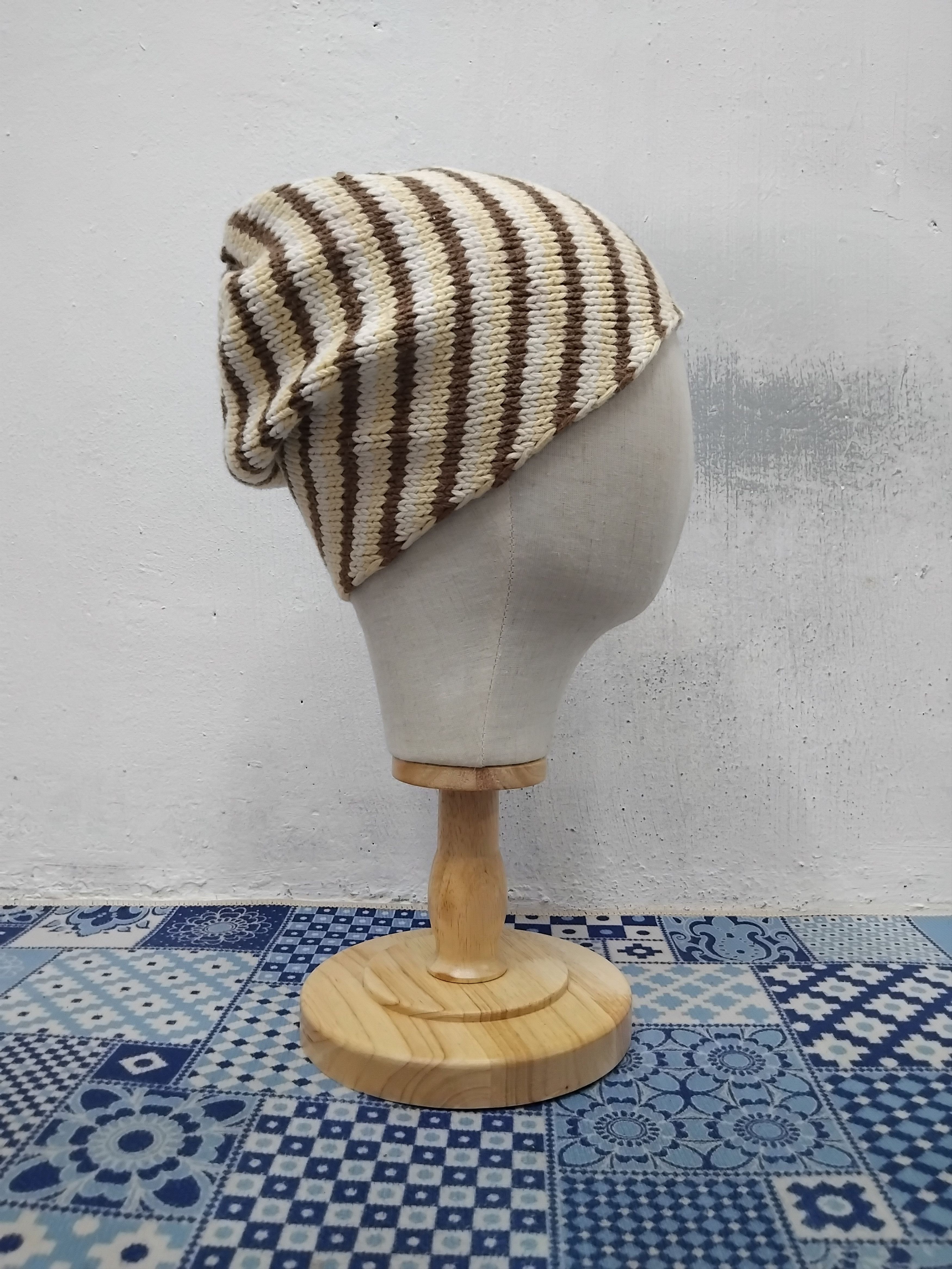 Inverallan 💥Inverallan stripe beanie hat Size ONE SIZE - 7 Thumbnail