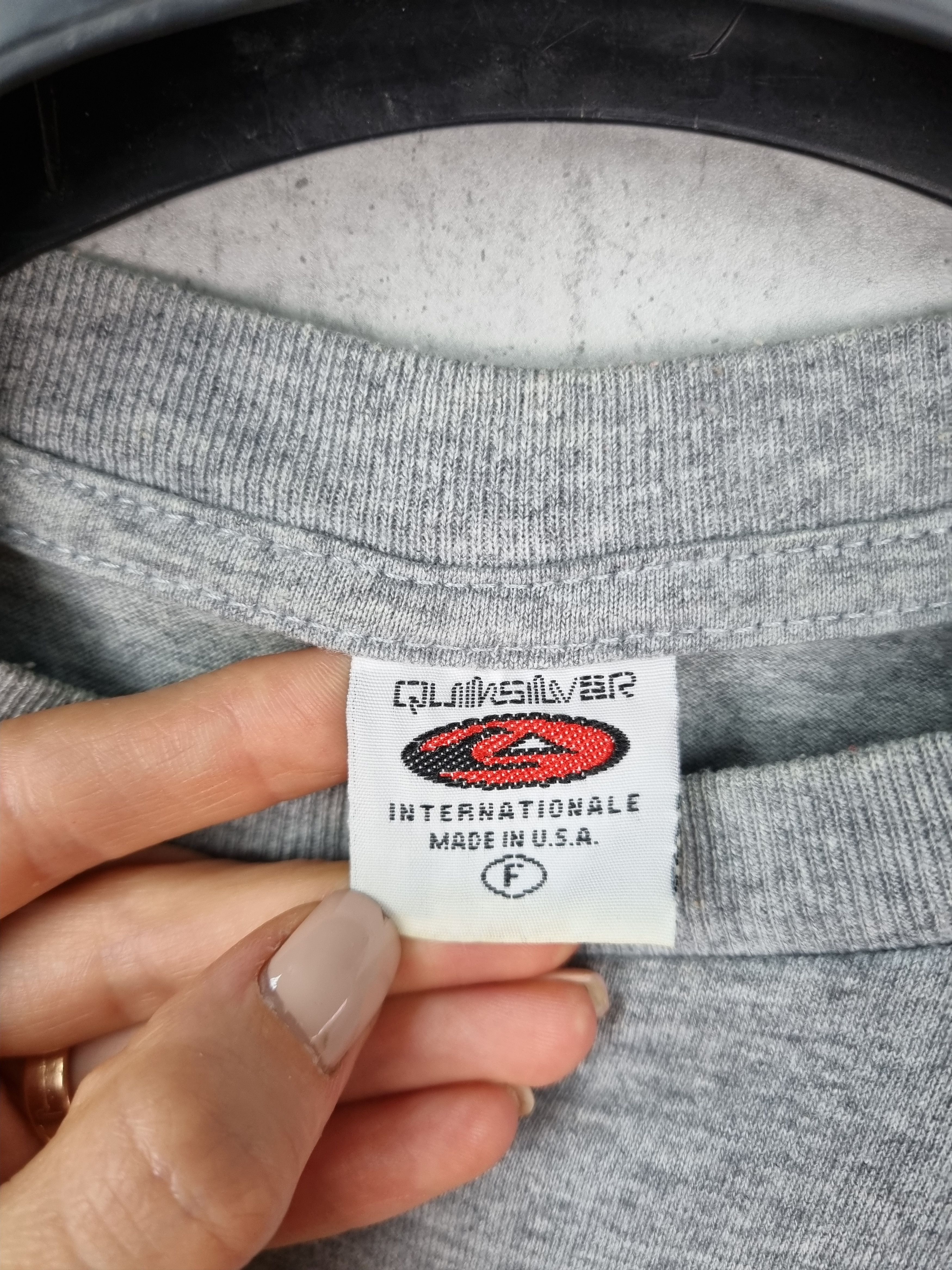 Quiksilver × Vintage Rare early 90s Quiksilver Big Logo Vintage Tee shirt Size US L / EU 52-54 / 3 - 12 Thumbnail