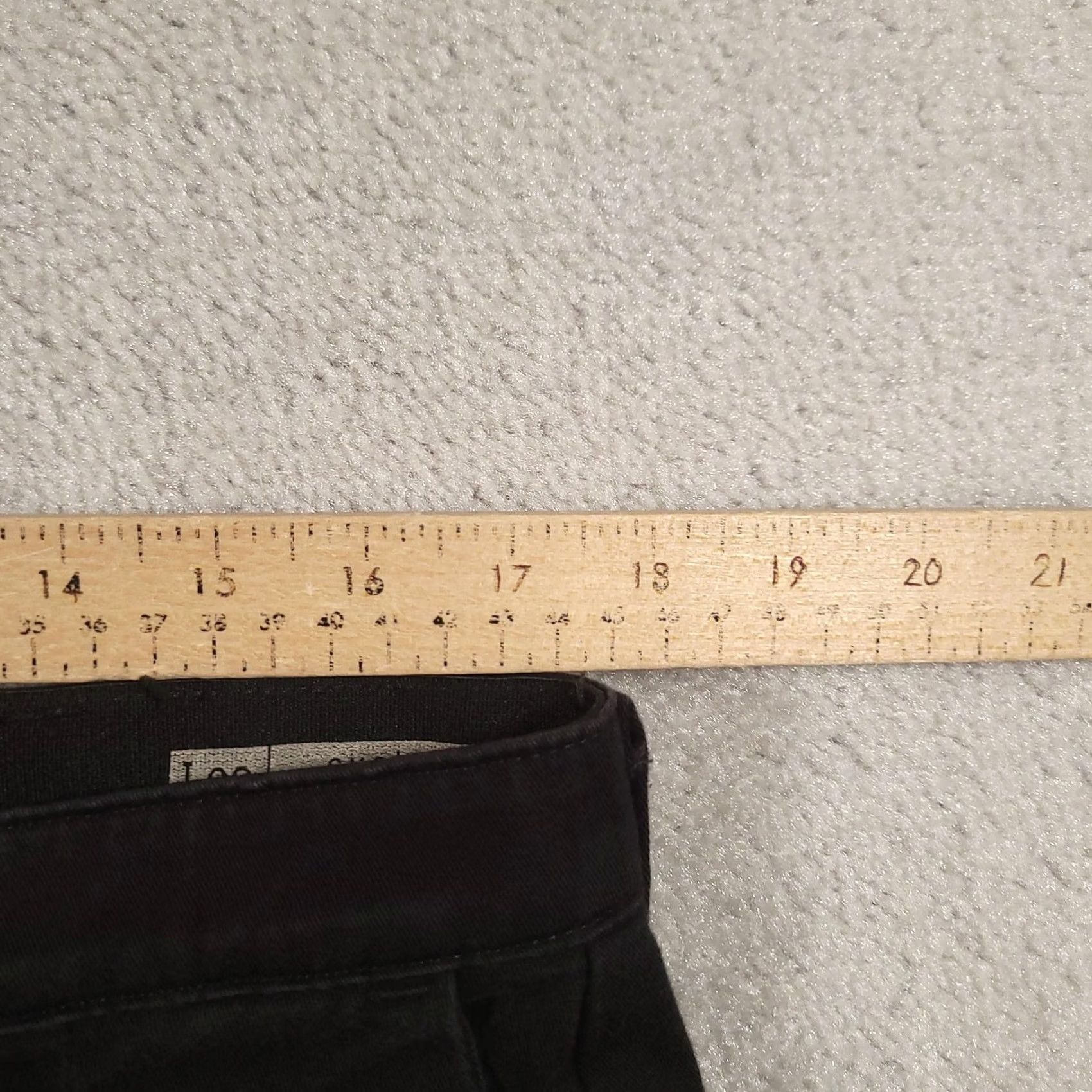 Lee Lee Dress Mens 36 Black Pants 36x30 Custom Fit Waistband Chino Classic Pleated Size US 36 / EU 52 - 7 Thumbnail