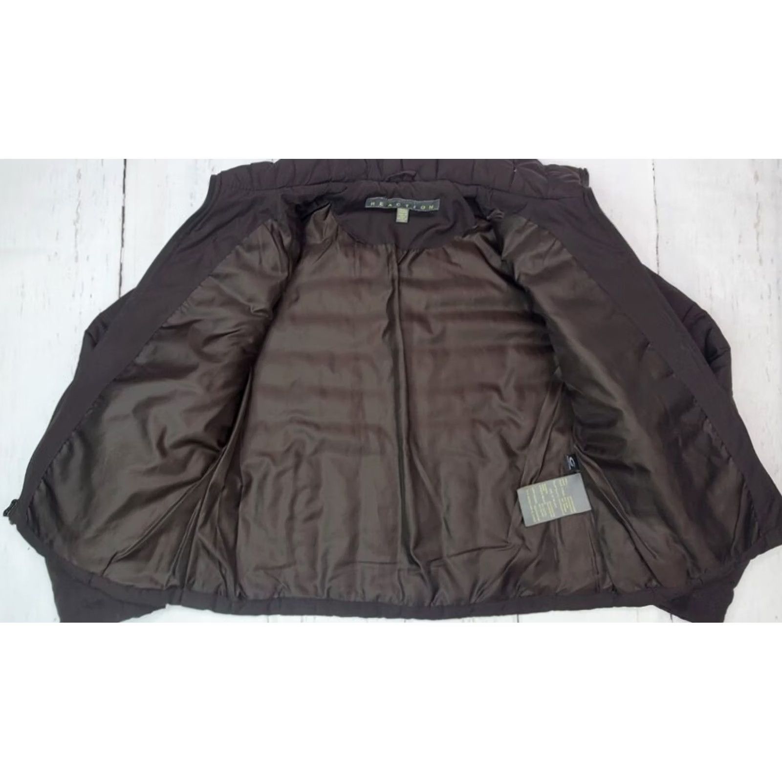 Kenneth Cole Kenneth Cole Reaction Women’s Down Puffer Jacket M Brown Full Zip Coat Jacket/Coat Size M / US 6-8 / IT 42-44 - 2 Thumbnail