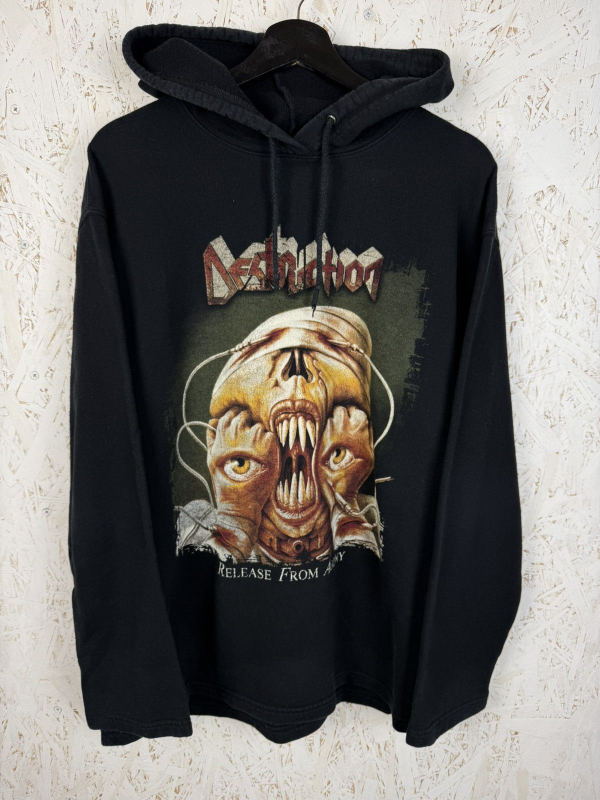 Band Tees 90s Destruction Release From Agony Thrash Metal Hoodie L Size US L / EU 52-54 / 3 - 1 Thumbnail