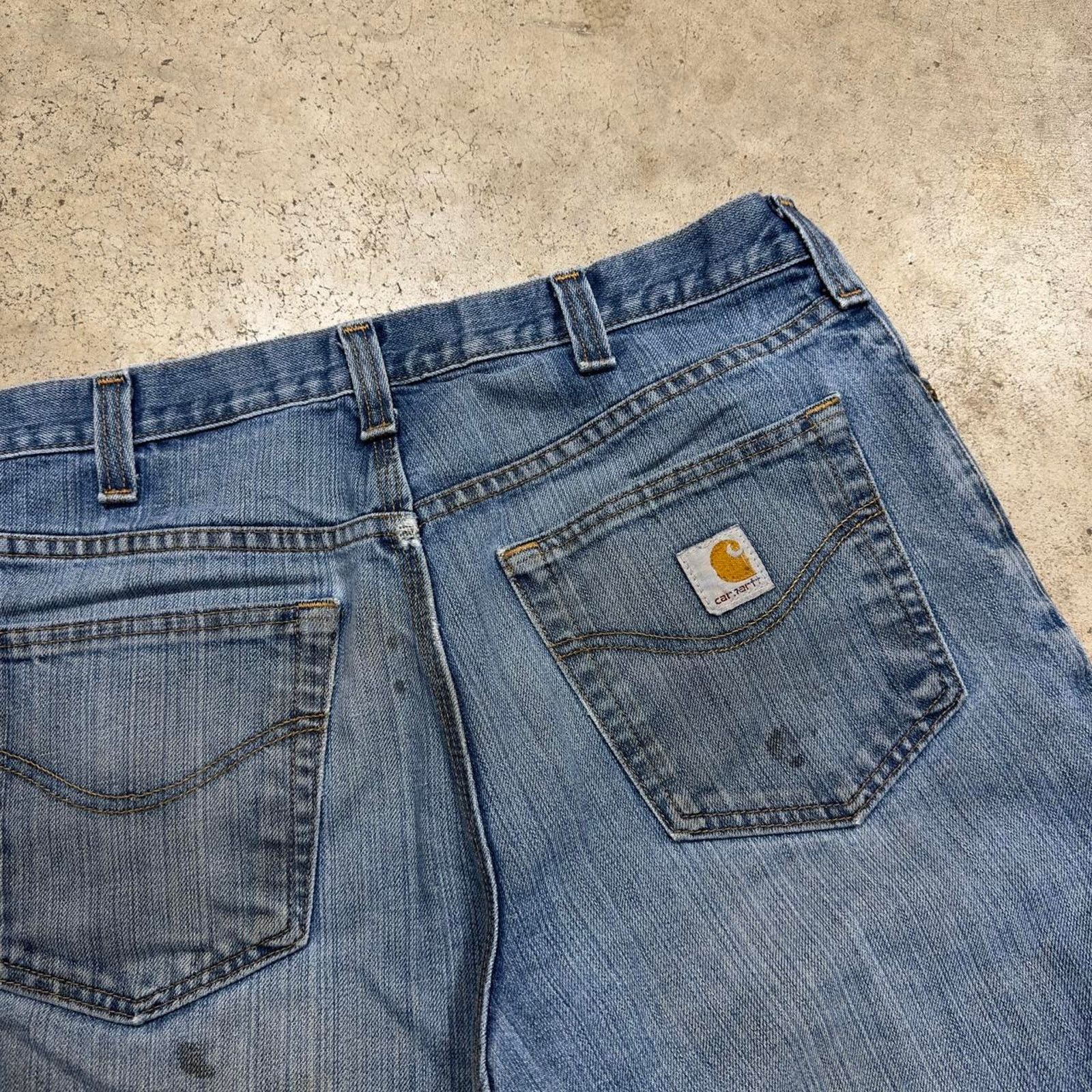 Carhartt × Vintage Y2K Carhartt Distressed Denim Workwear Grunge Pants Size US 34 / EU 50 - 3 Thumbnail