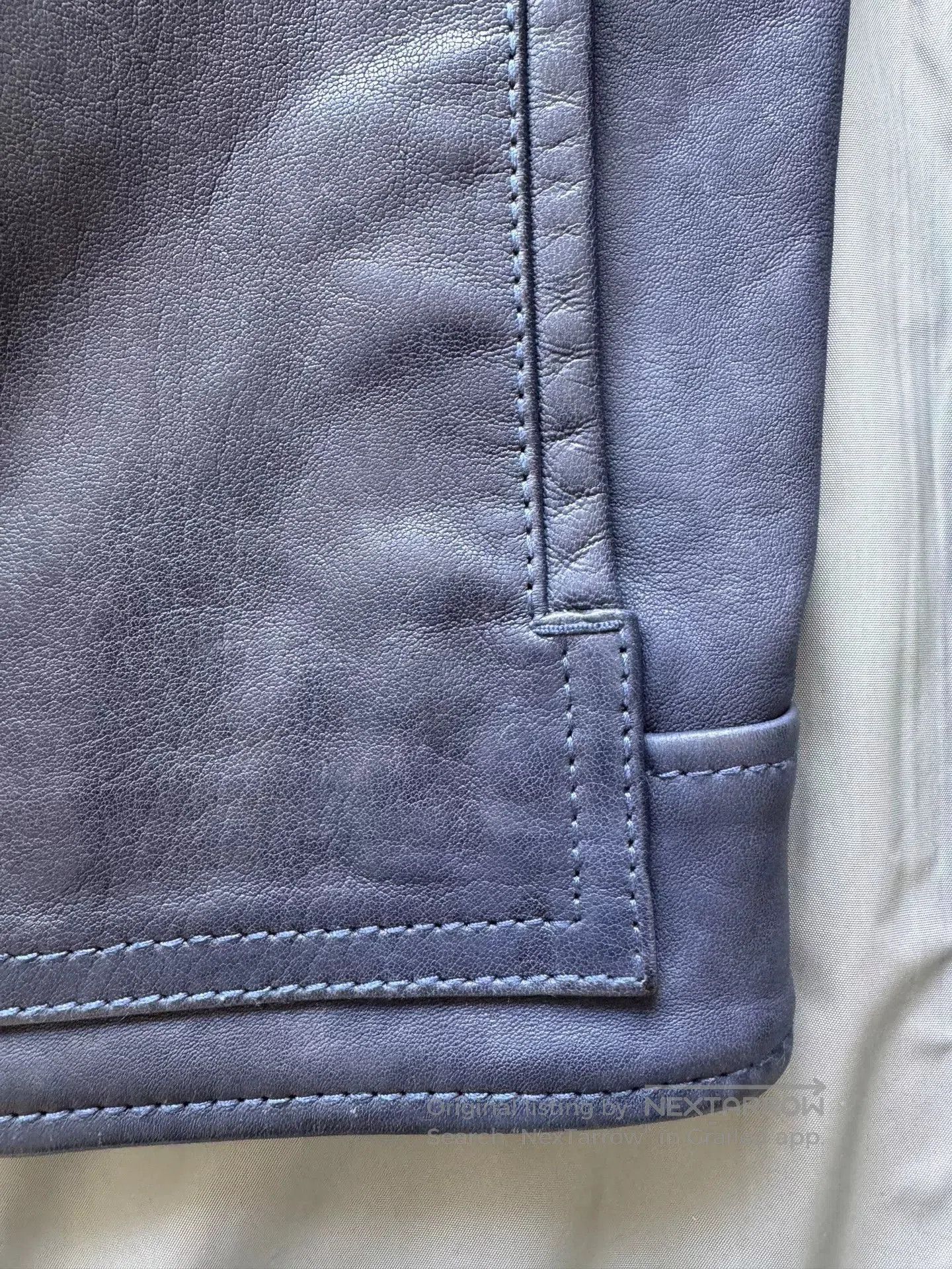 Tom Ford Tom Ford Blue Leather Jacket. Size US S / EU 44-46 / 1 - 4 Thumbnail