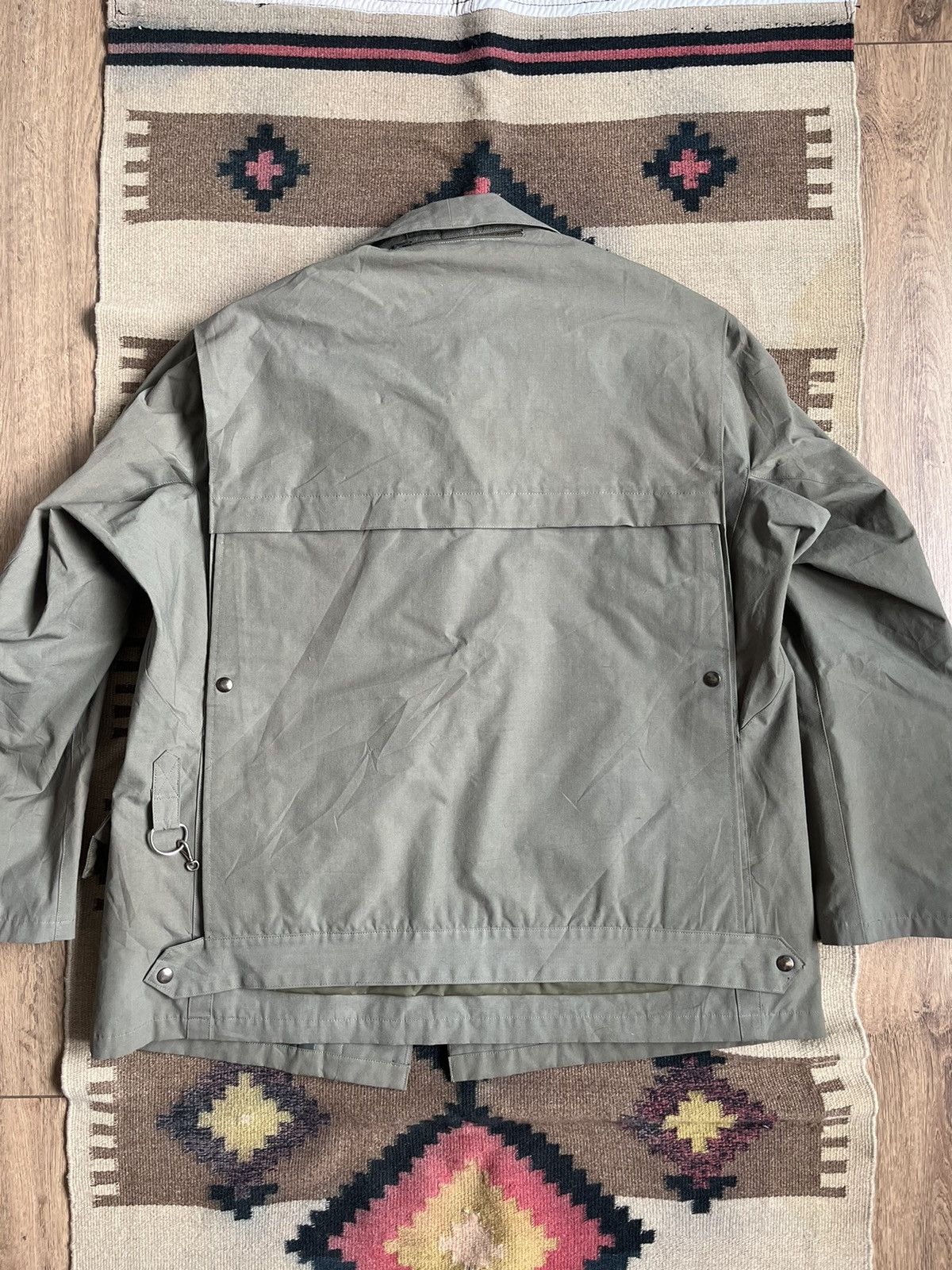 Other Adolphe Lafont 50s Olive Scotchgard France Hunting Jacket Size US L / EU 52-54 / 3 - 14 Thumbnail